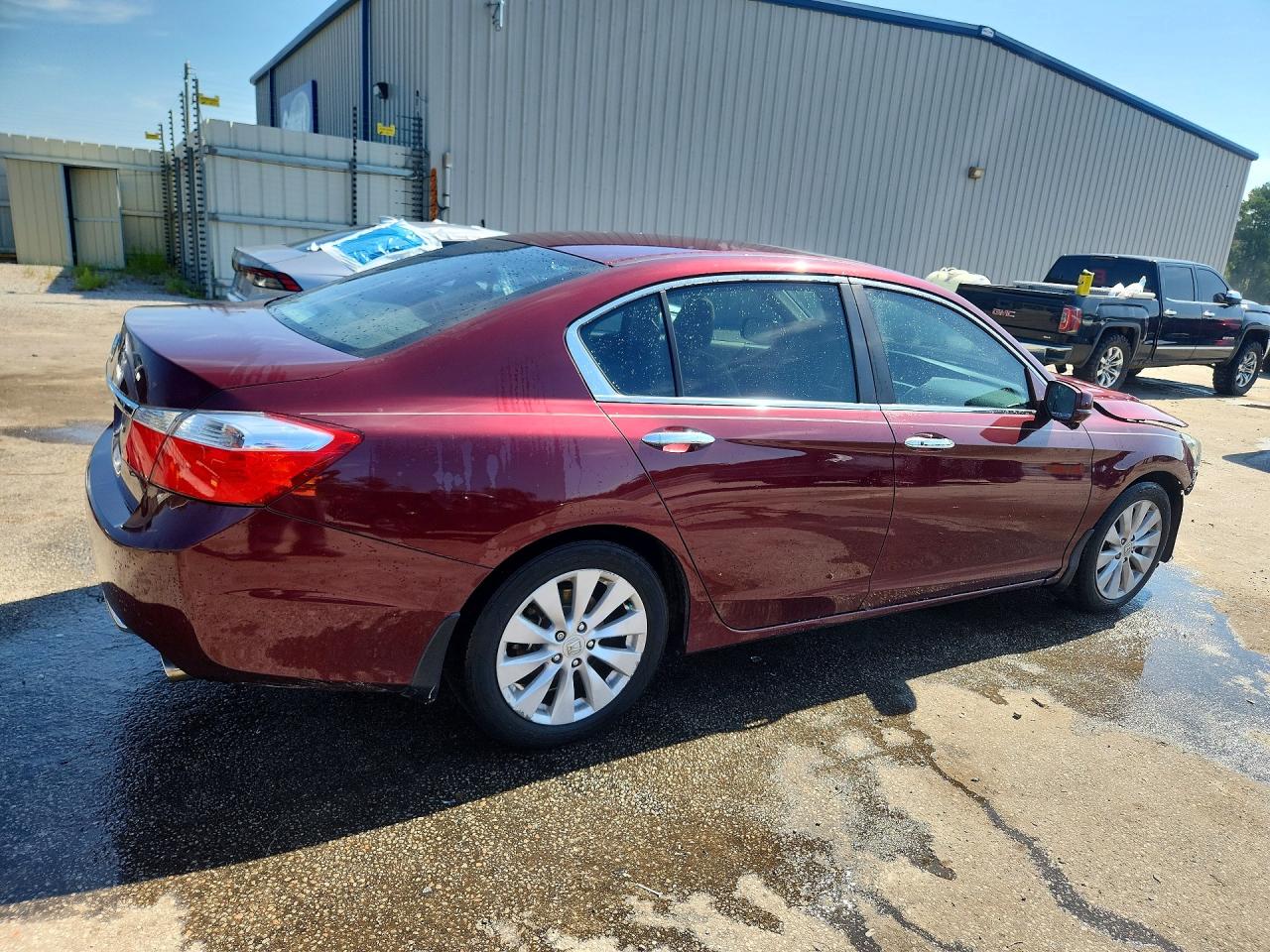 2013 Honda Accord Ex Burgundy vin: 1HGCR2F75DA090962