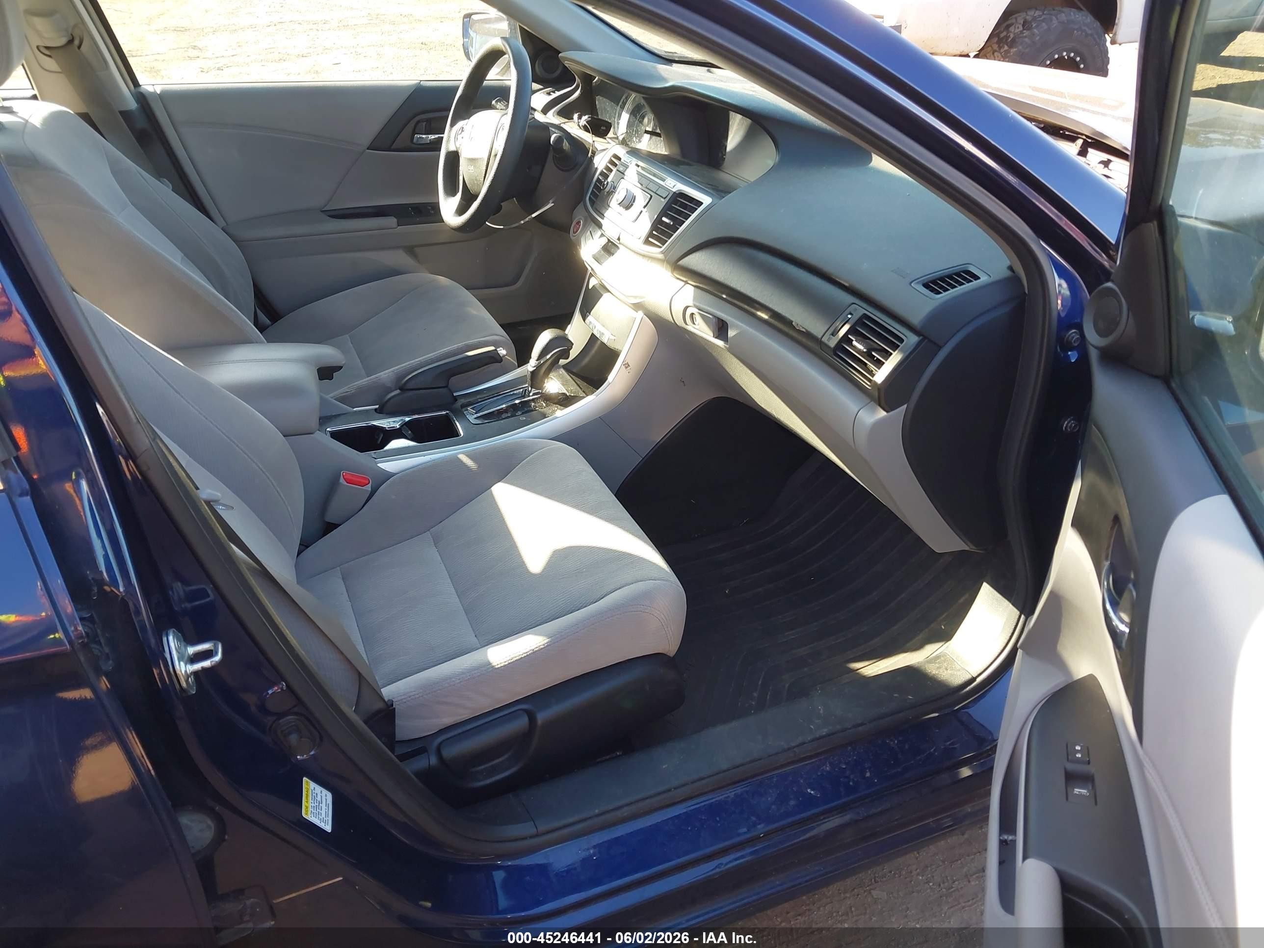 2013 Honda Accord Ex Blue vin: 1HGCR2F75DA101457