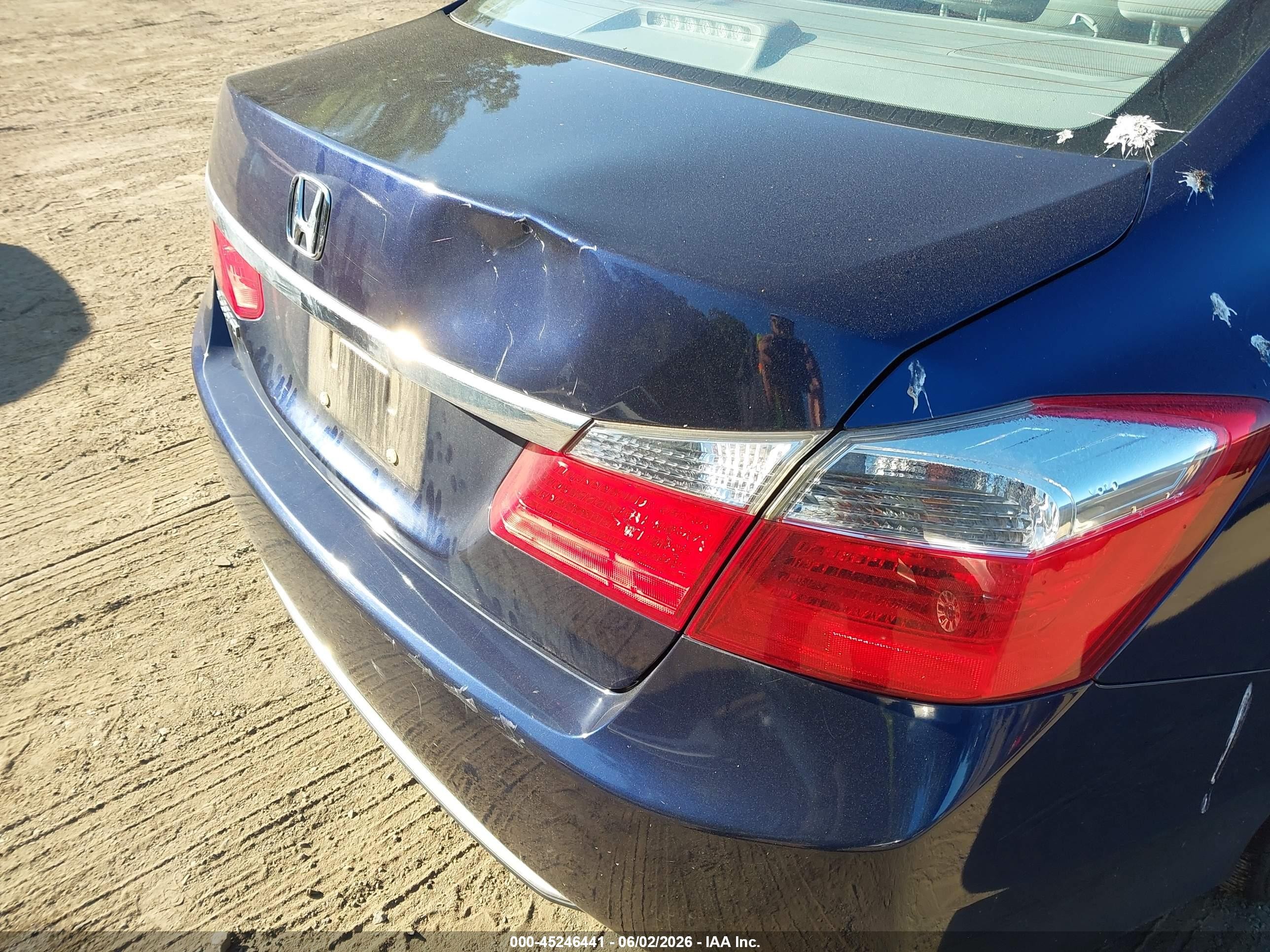2013 Honda Accord Ex Blue vin: 1HGCR2F75DA101457