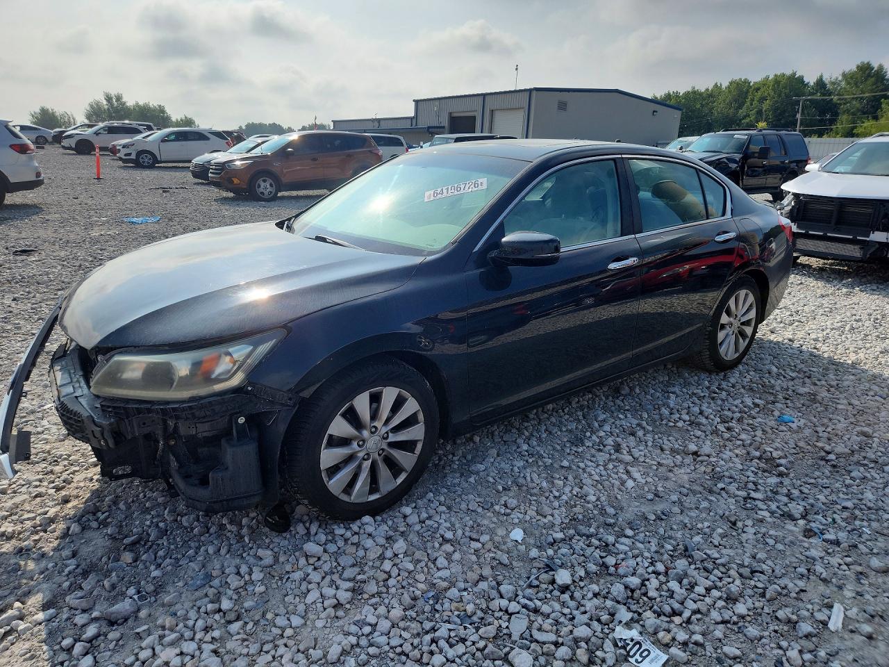 2013 Honda Accord Ex Черный vin: 1HGCR2F75DA105590