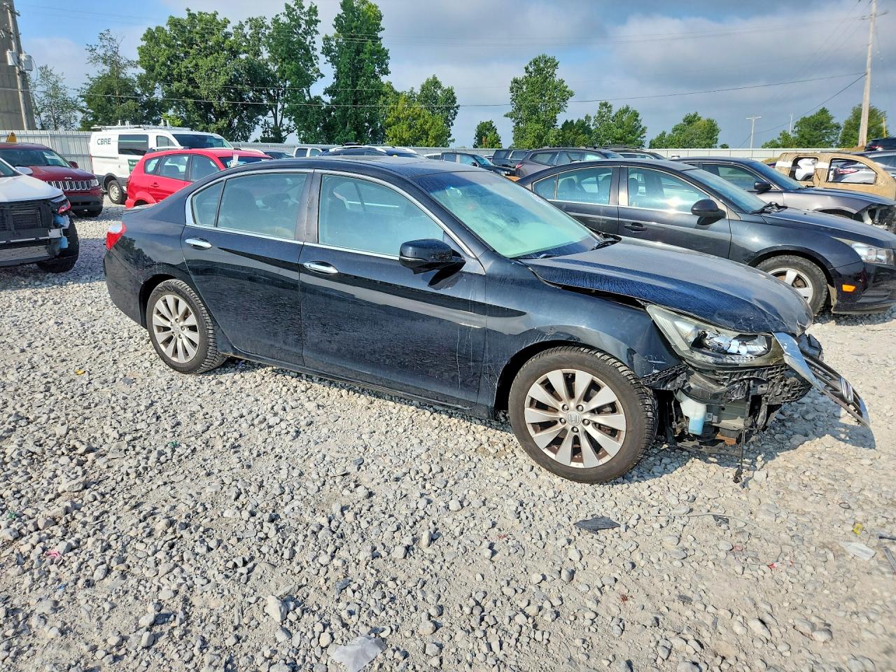 2013 Honda Accord Ex Black vin: 1HGCR2F75DA105590
