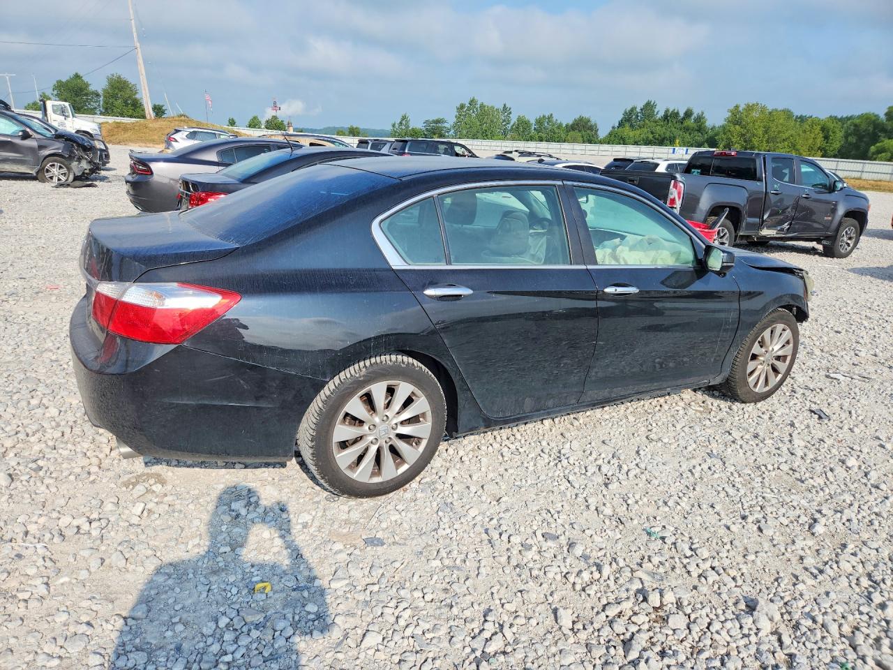 2013 Honda Accord Ex Black vin: 1HGCR2F75DA105590