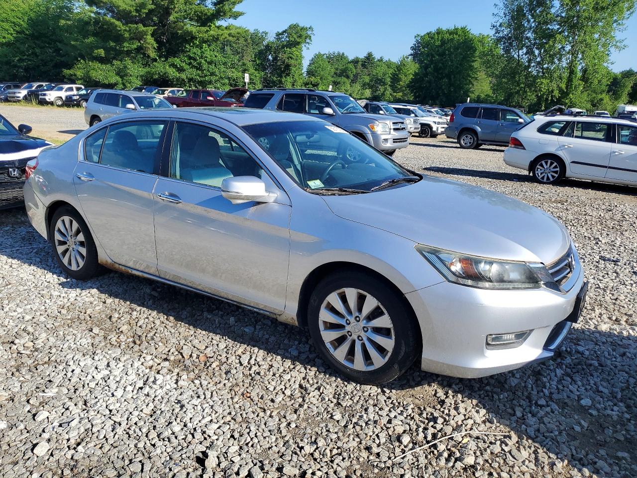 2013 Honda Accord Ex Серебряный vin: 1HGCR2F75DA108070