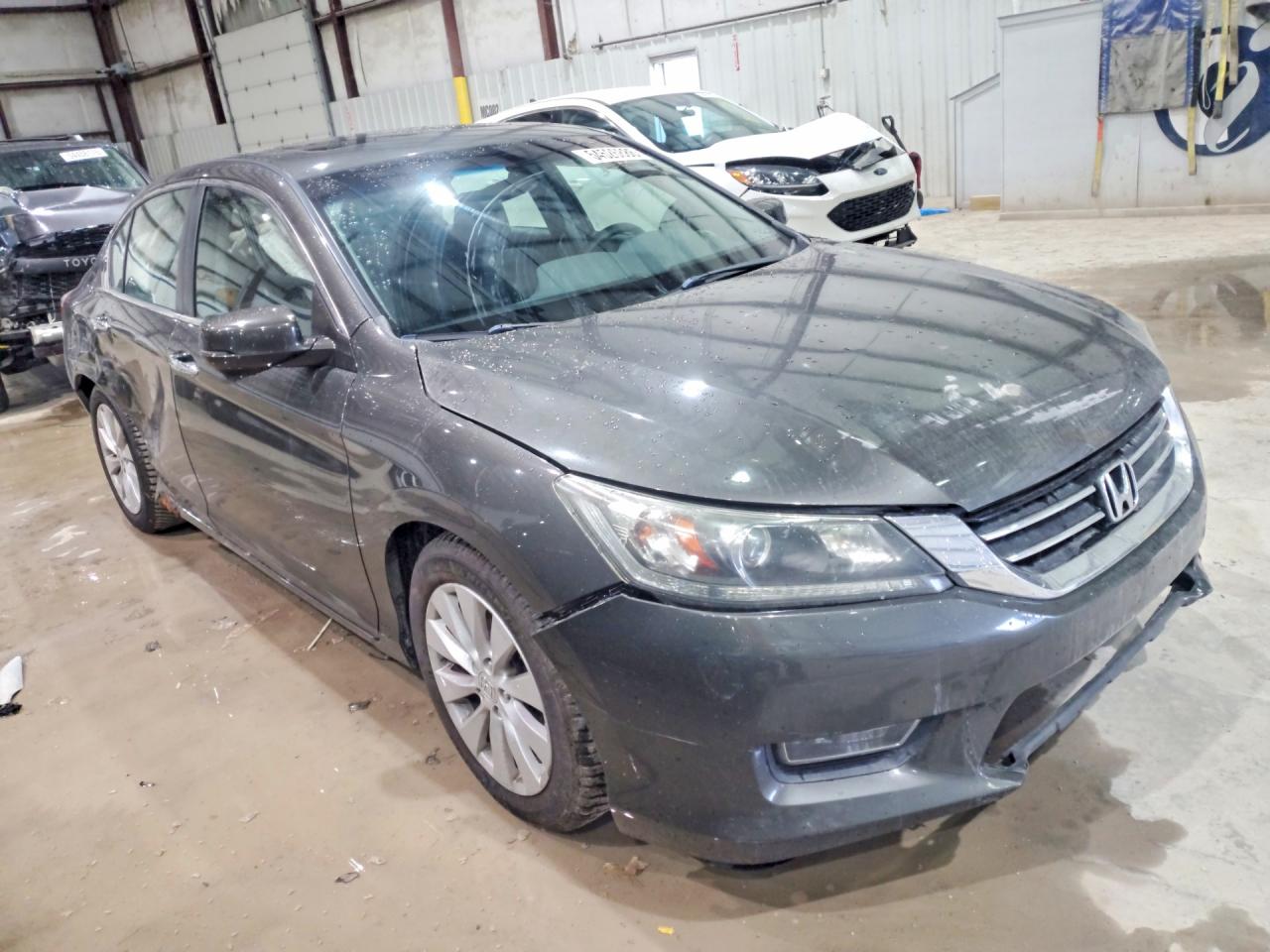 2013 Honda Accord Ex Gray vin: 1HGCR2F75DA123202