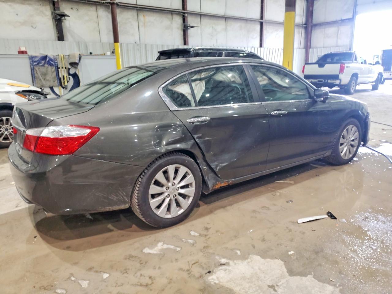 2013 Honda Accord Ex Gray vin: 1HGCR2F75DA123202