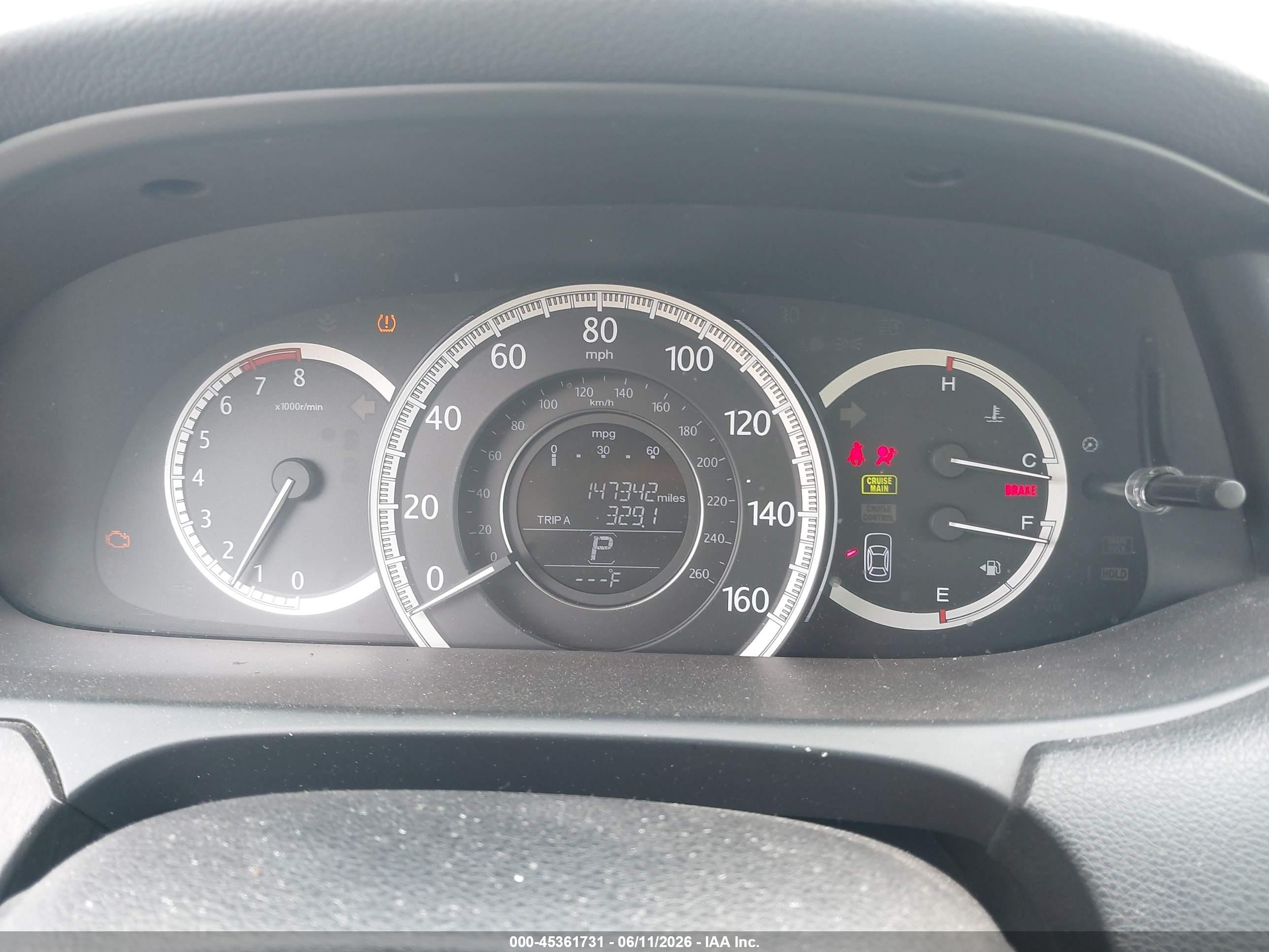 2013 Honda Accord Ex White vin: 1HGCR2F75DA158144