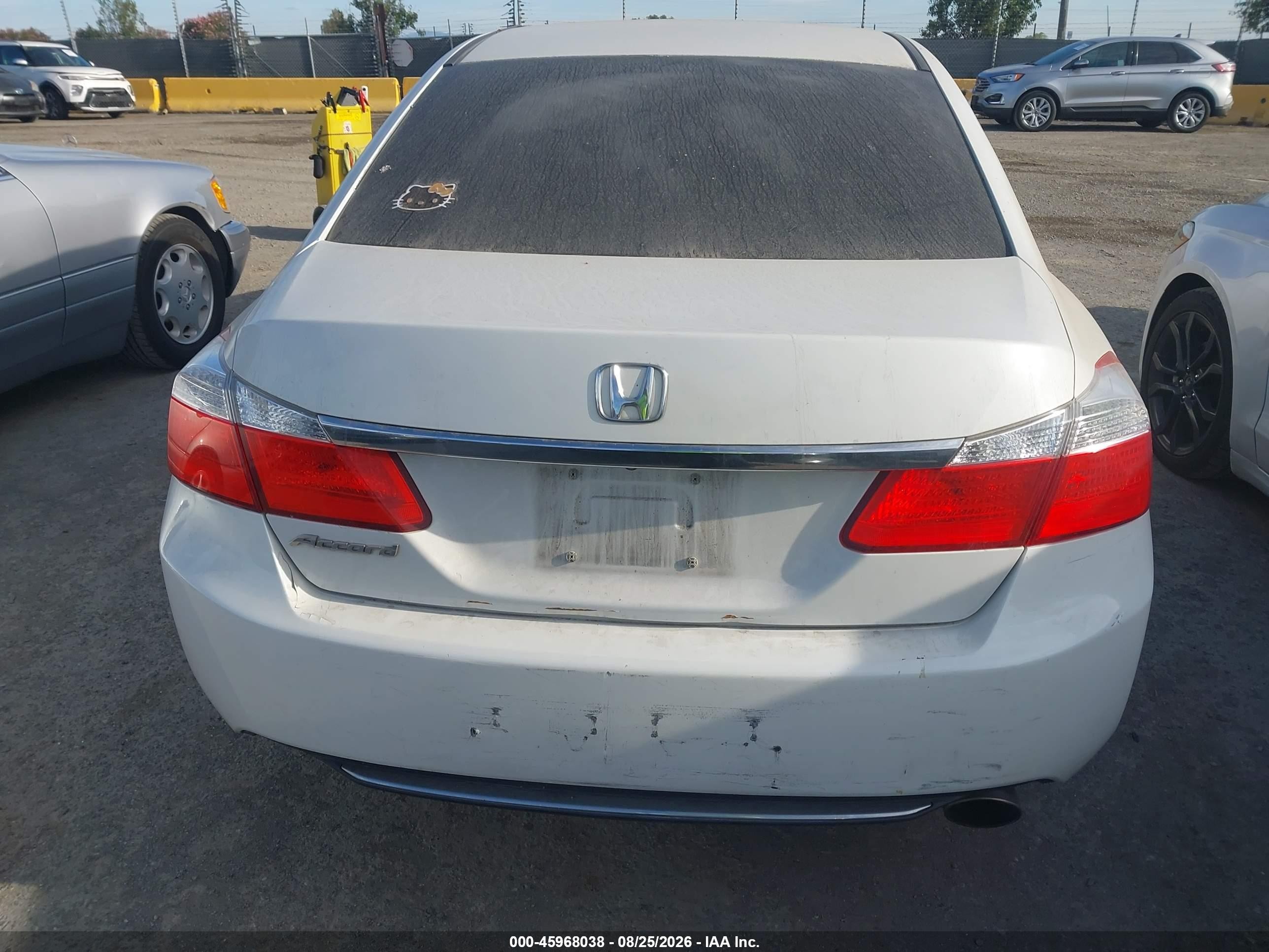 2013 Honda Accord Ex White vin: 1HGCR2F75DA165286