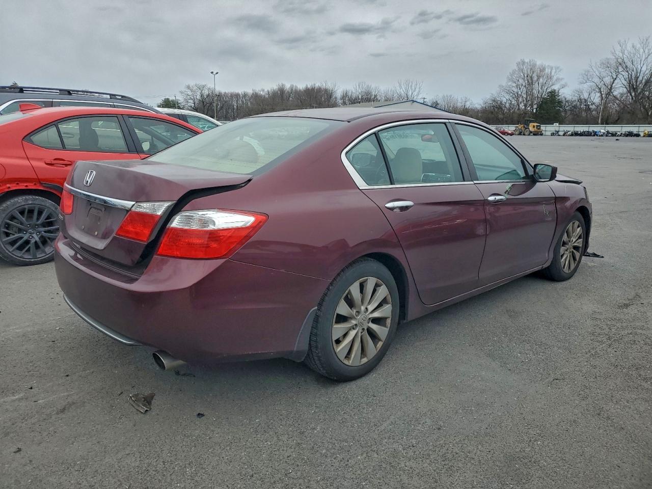 2013 Honda Accord Ex Burgundy vin: 1HGCR2F75DA193685