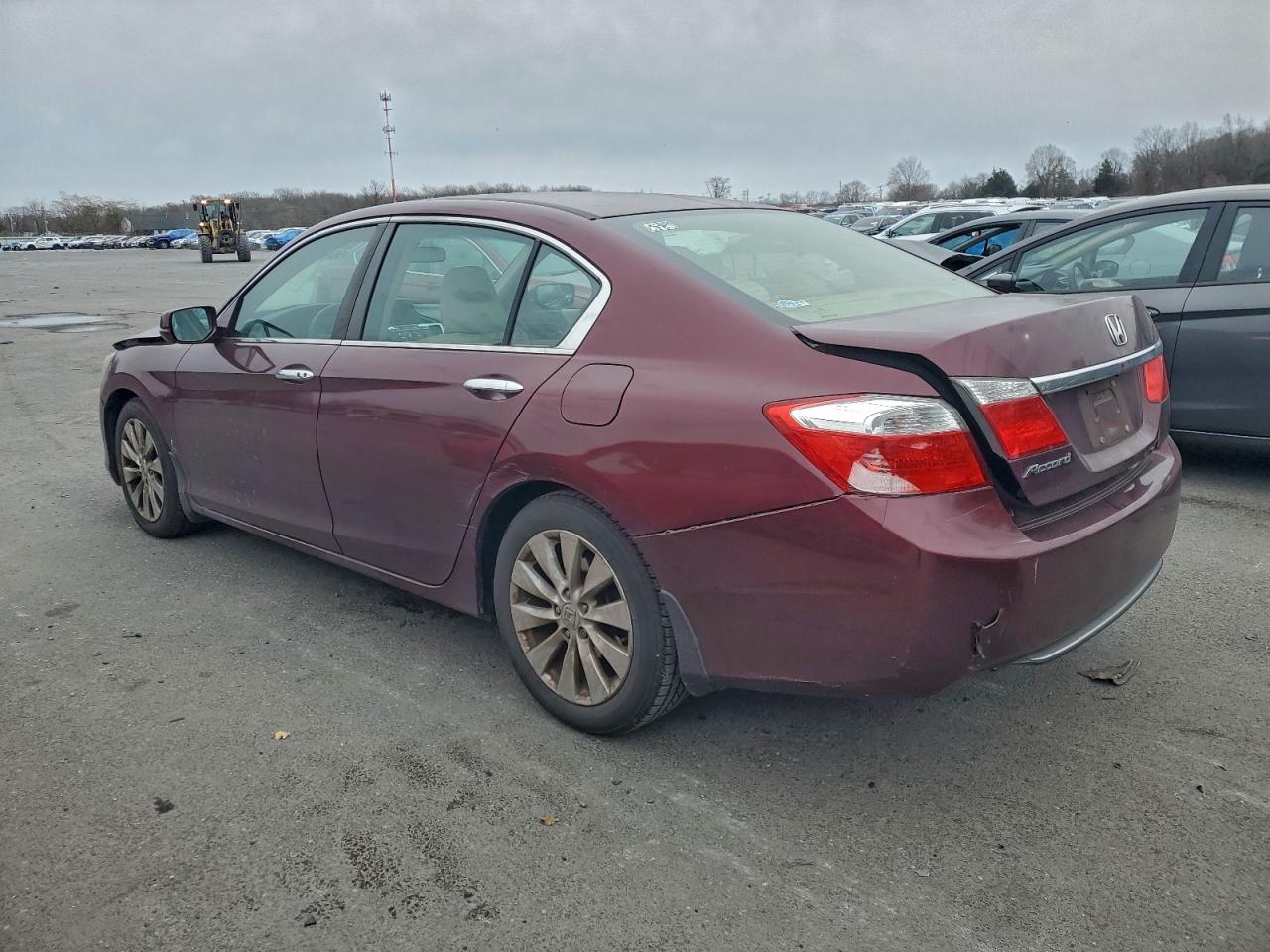 2013 Honda Accord Ex Burgundy vin: 1HGCR2F75DA193685