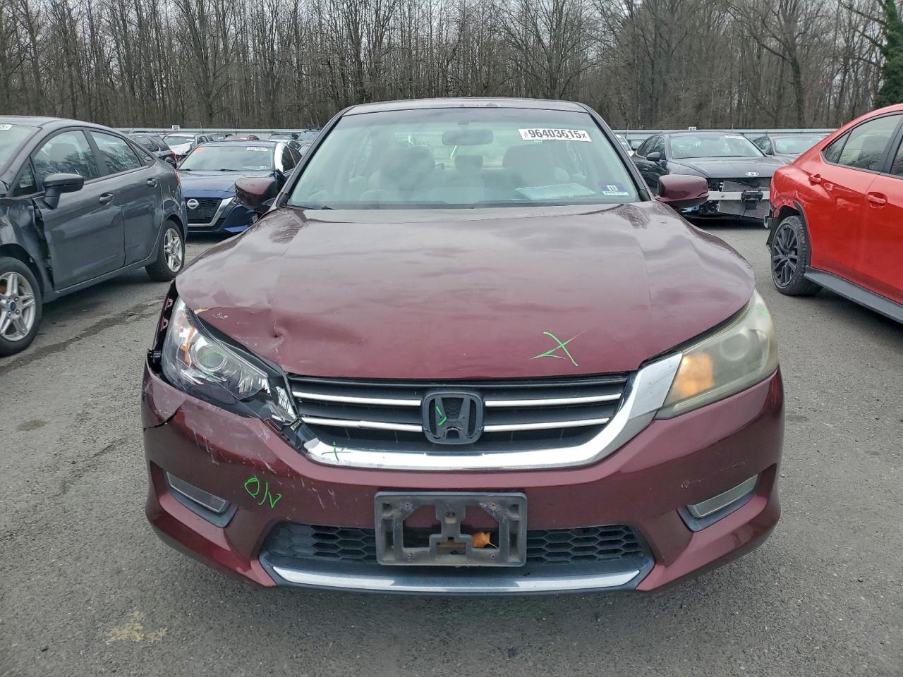2013 Honda Accord Ex Burgundy vin: 1HGCR2F75DA193685