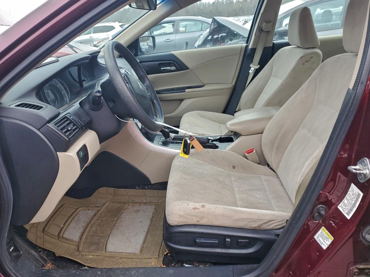 2013 Honda Accord Ex Burgundy vin: 1HGCR2F75DA193685