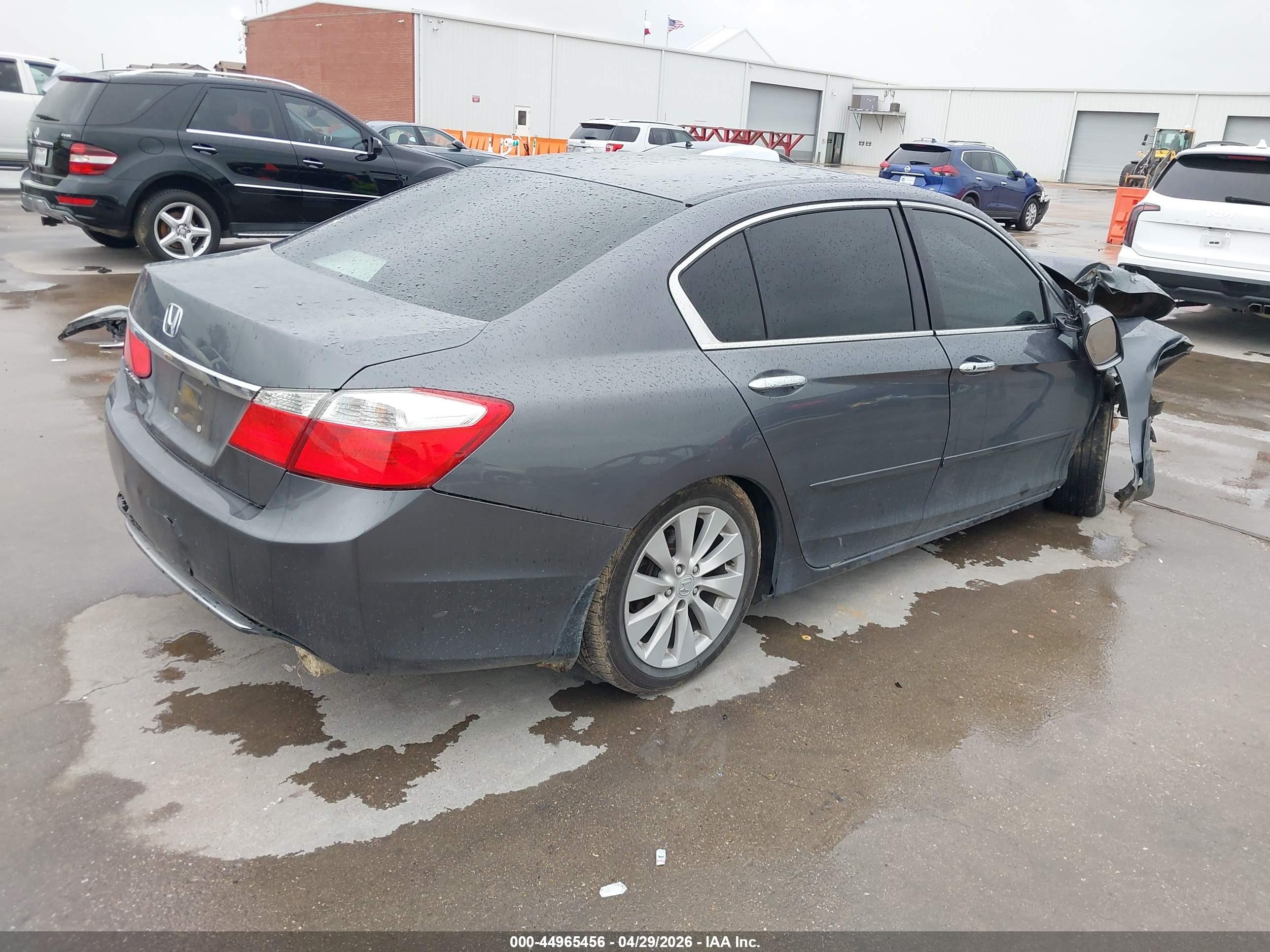 2013 Honda Accord Ex Gray vin: 1HGCR2F75DA270880