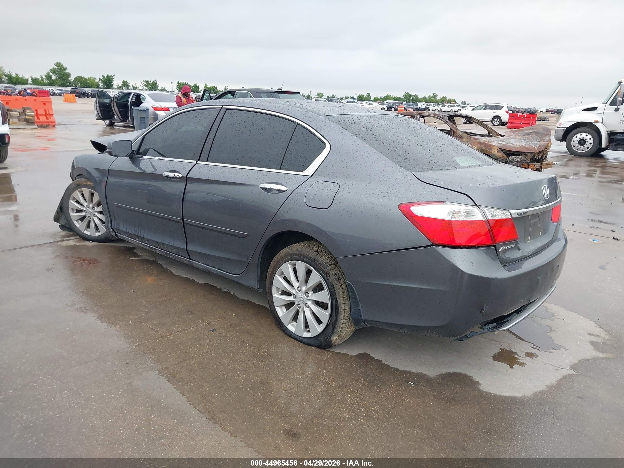 2013 Honda Accord Ex Gray vin: 1HGCR2F75DA270880