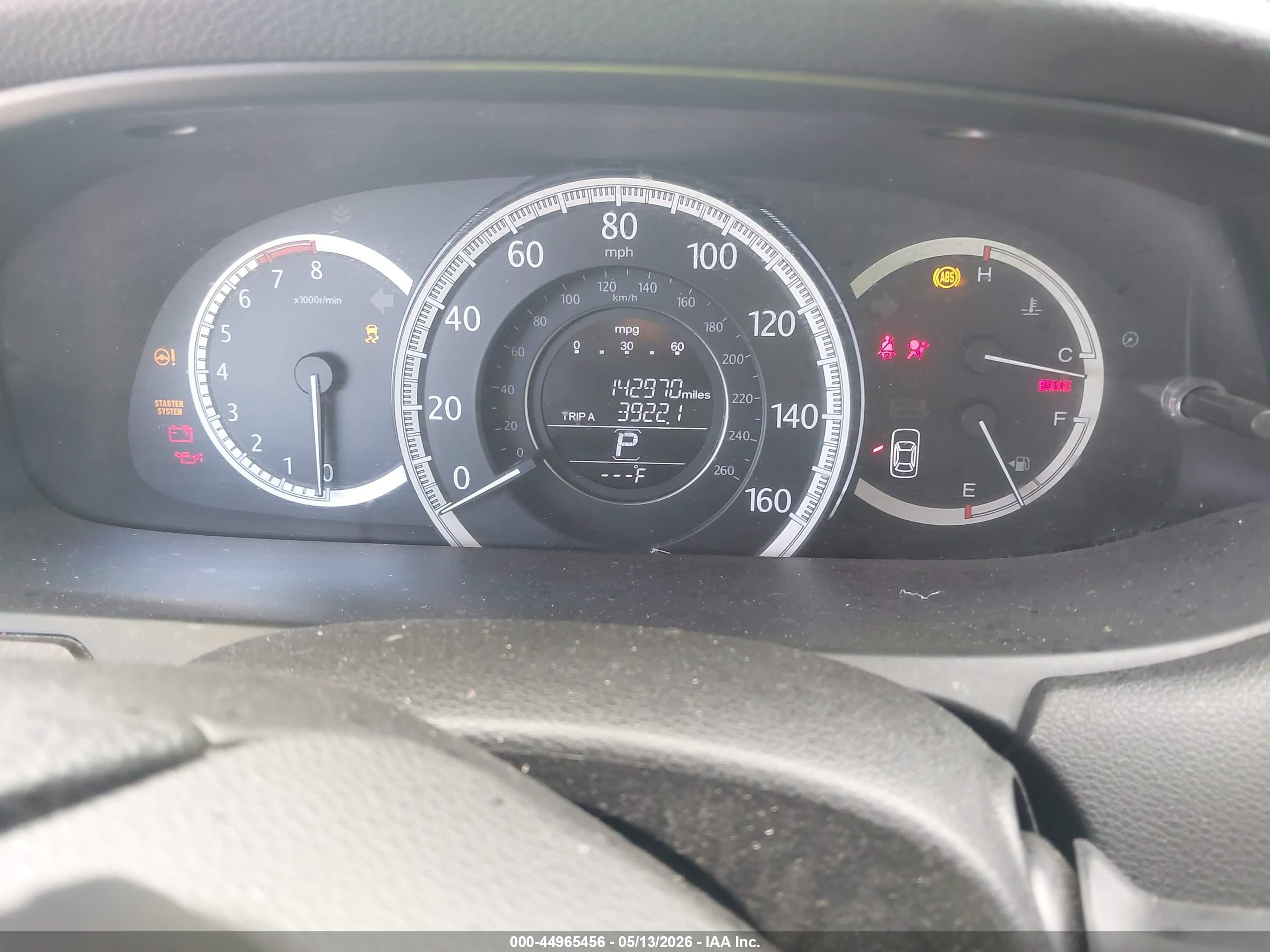 2013 Honda Accord Ex Gray vin: 1HGCR2F75DA270880