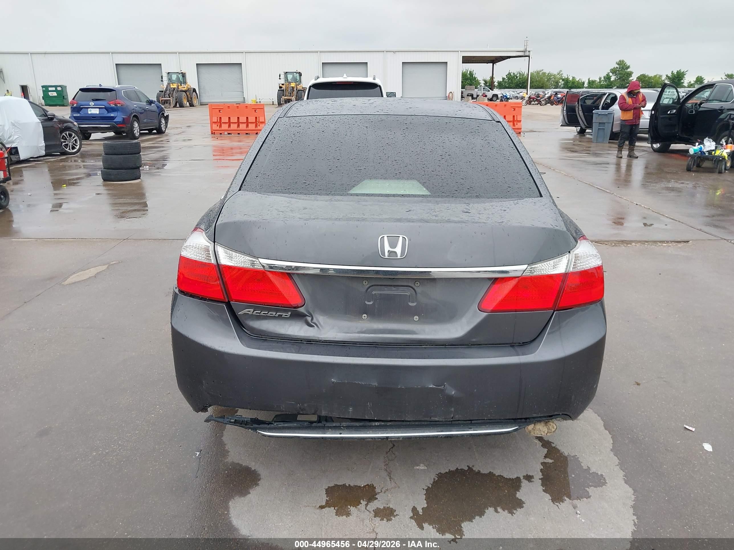 2013 Honda Accord Ex Gray vin: 1HGCR2F75DA270880