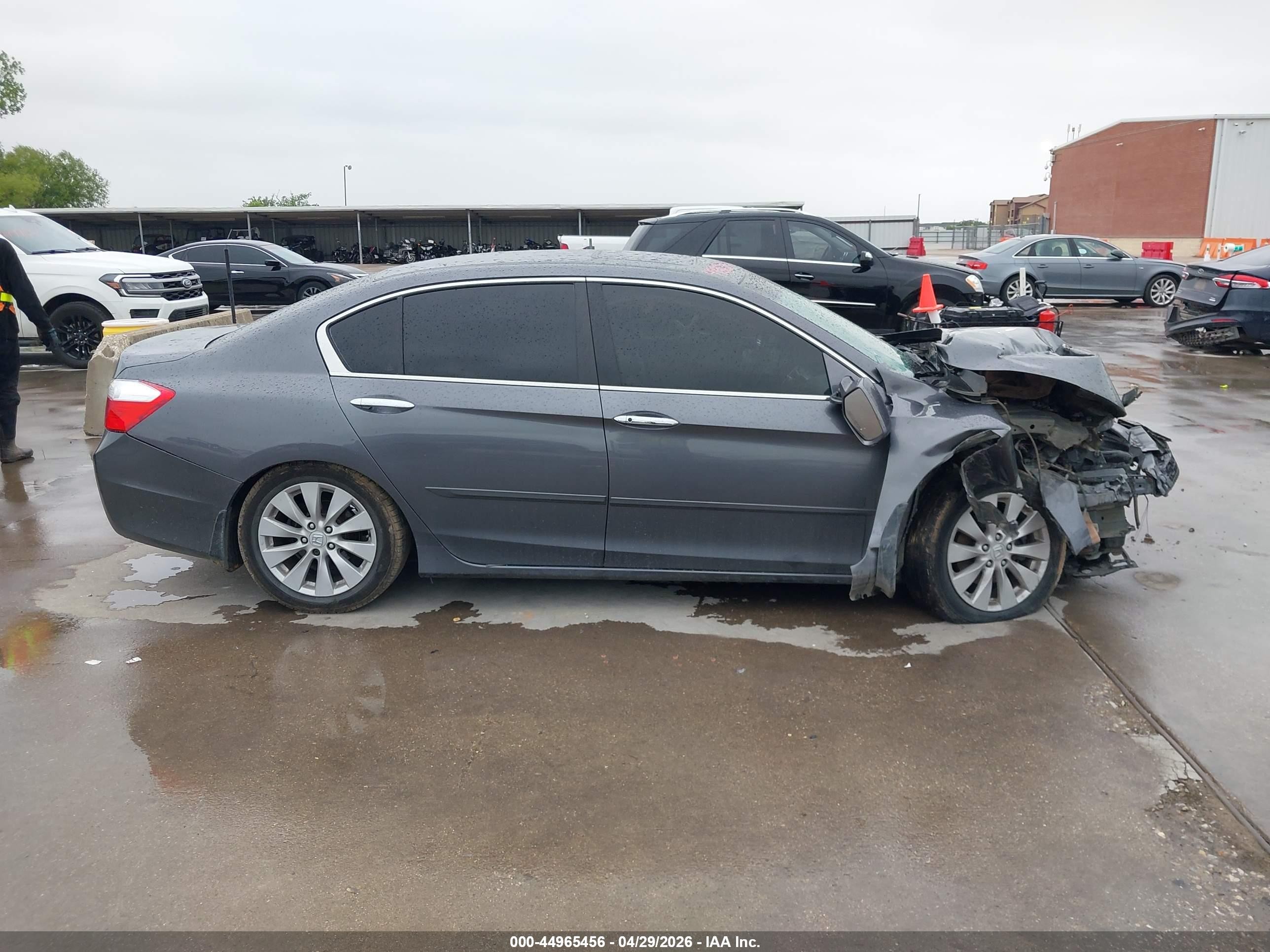 2013 Honda Accord Ex Gray vin: 1HGCR2F75DA270880