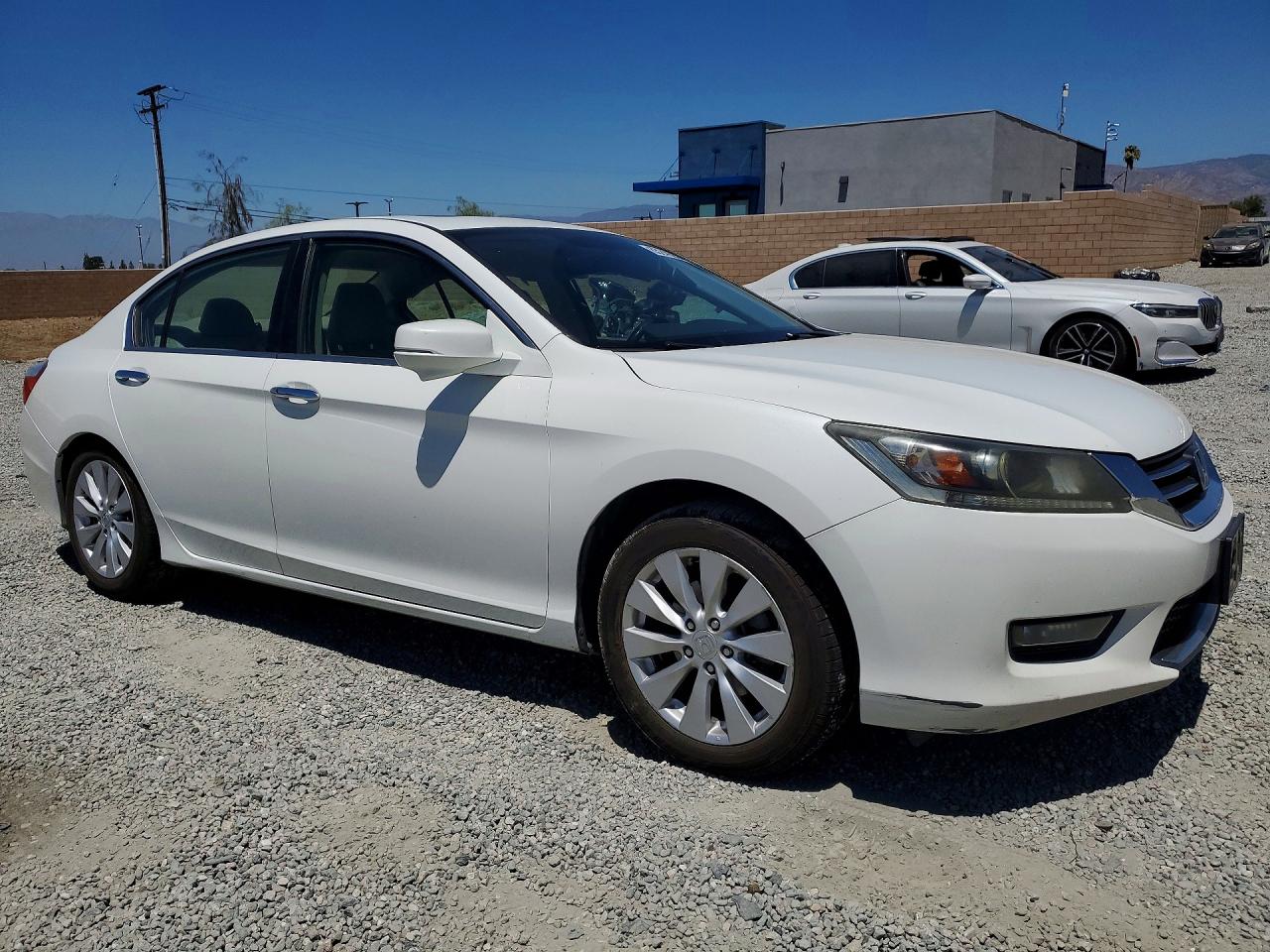 2015 Honda Accord Ex Белый vin: 1HGCR2F75FA027248
