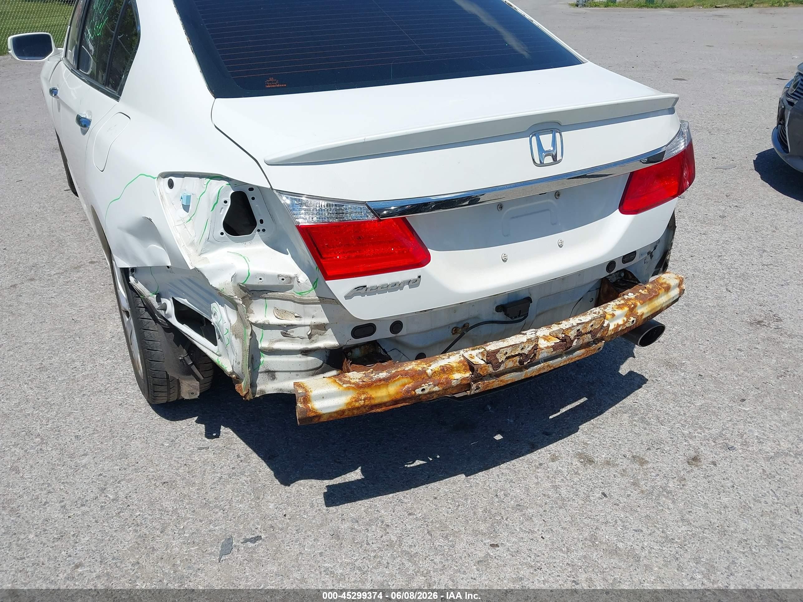 2015 Honda Accord Ex White vin: 1HGCR2F75FA033907