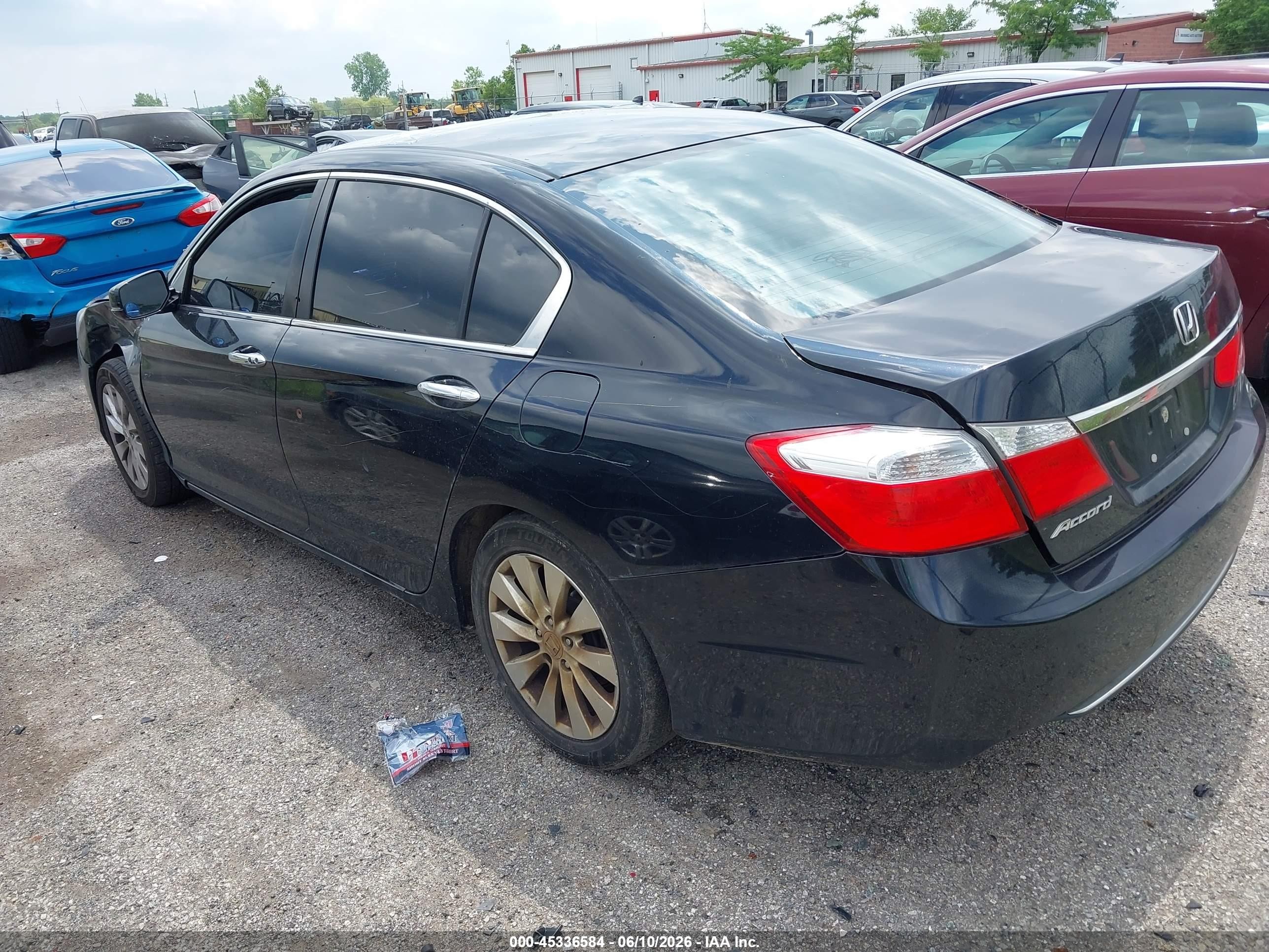 2015 Honda Accord Ex Черный vin: 1HGCR2F75FA036855