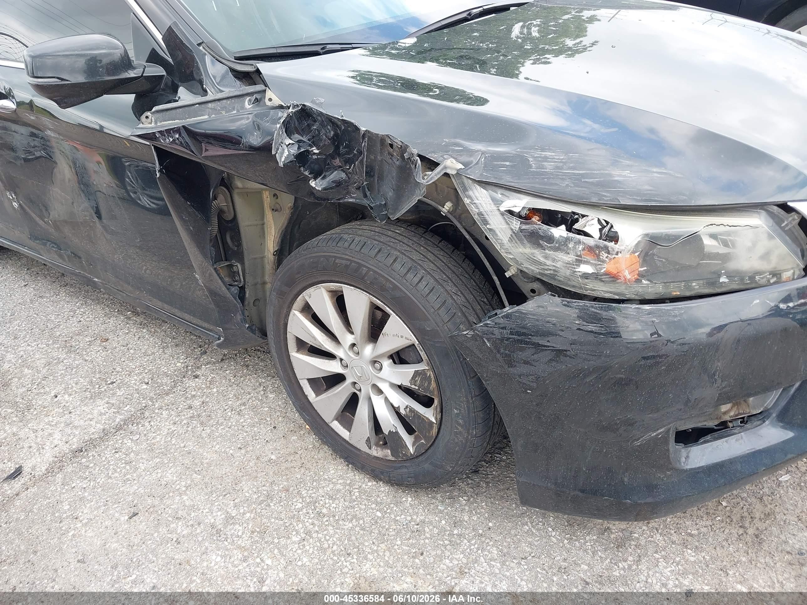 2015 Honda Accord Ex Черный vin: 1HGCR2F75FA036855
