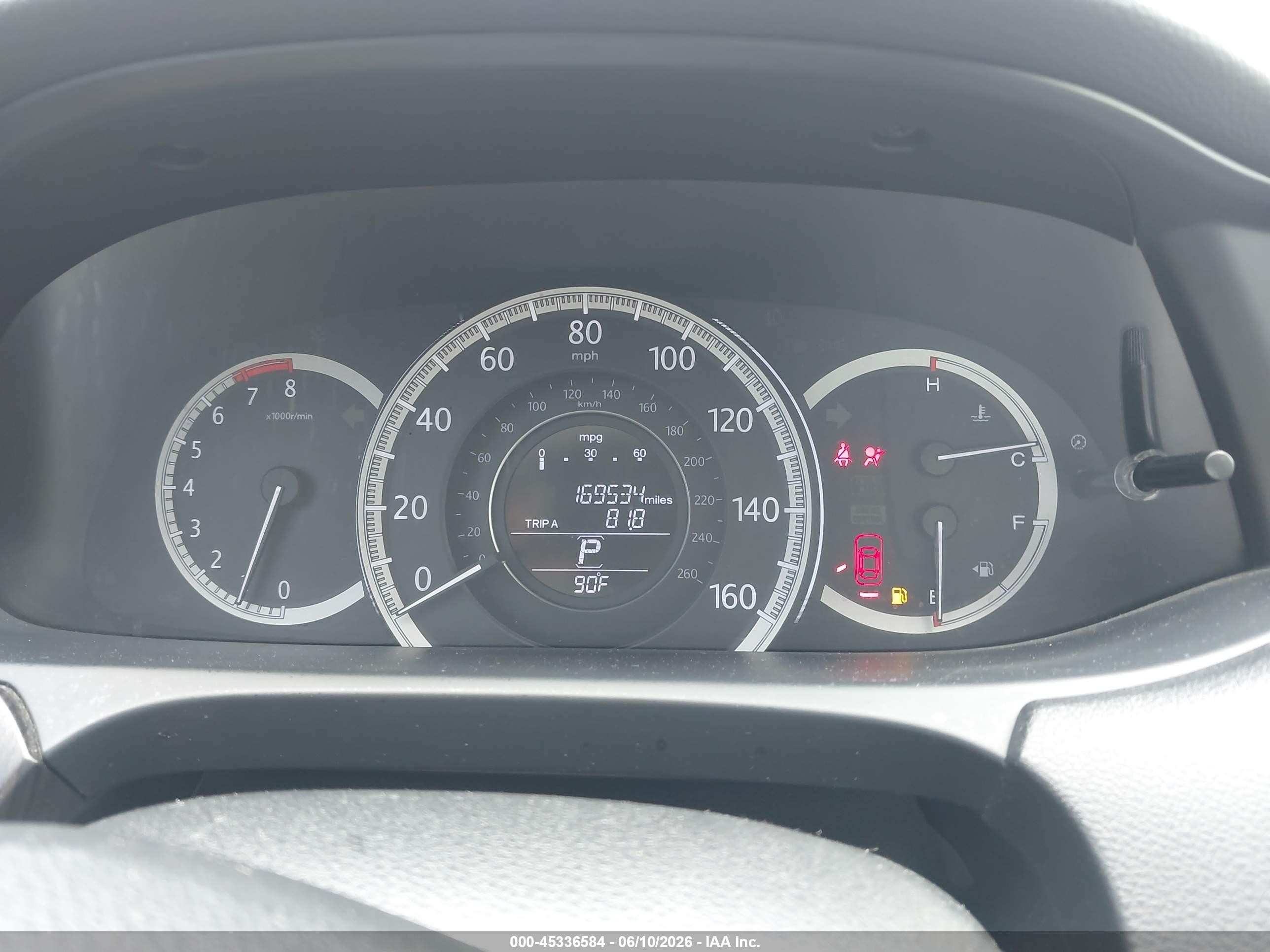 2015 Honda Accord Ex Черный vin: 1HGCR2F75FA036855