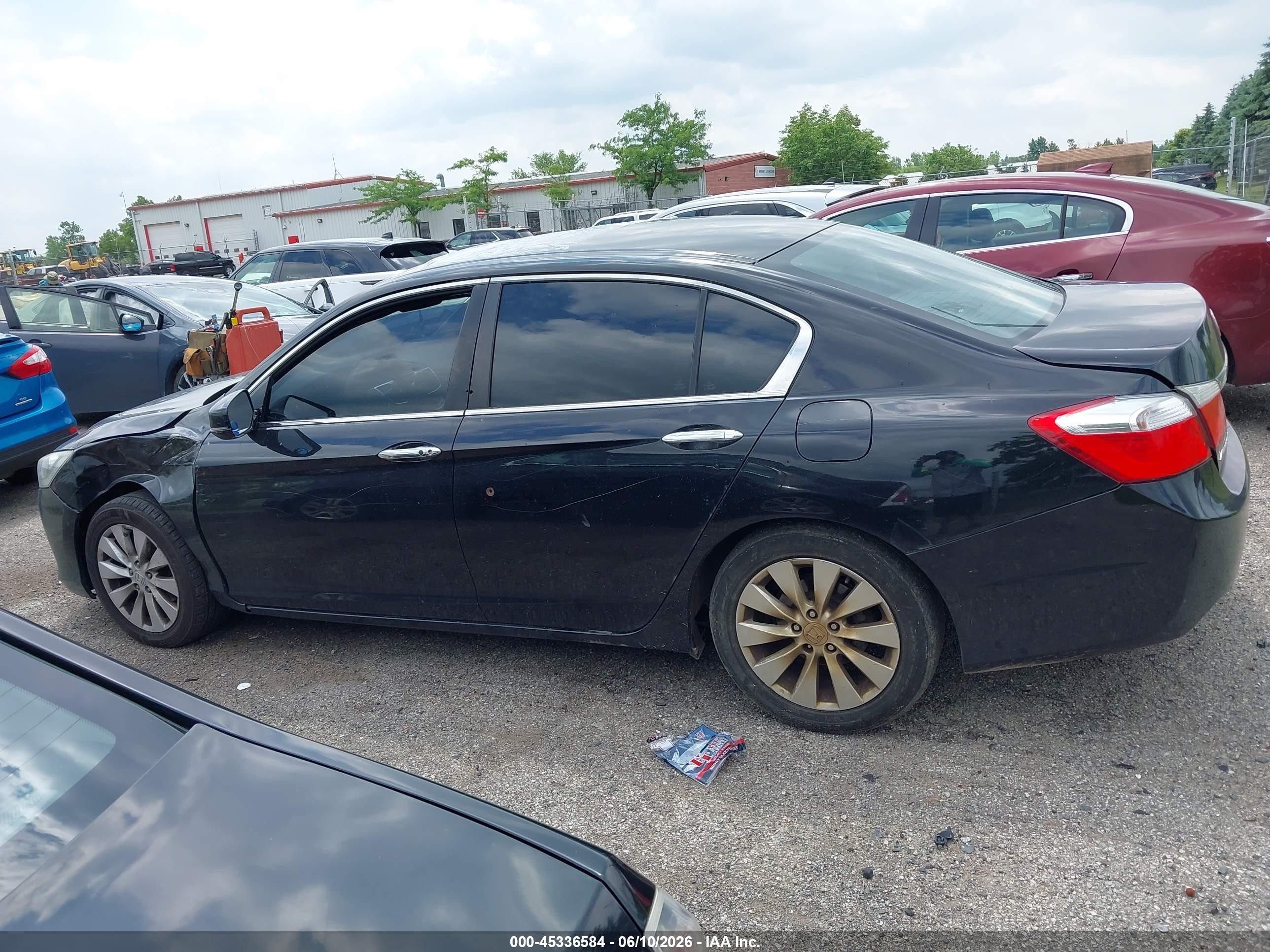 2015 Honda Accord Ex Черный vin: 1HGCR2F75FA036855