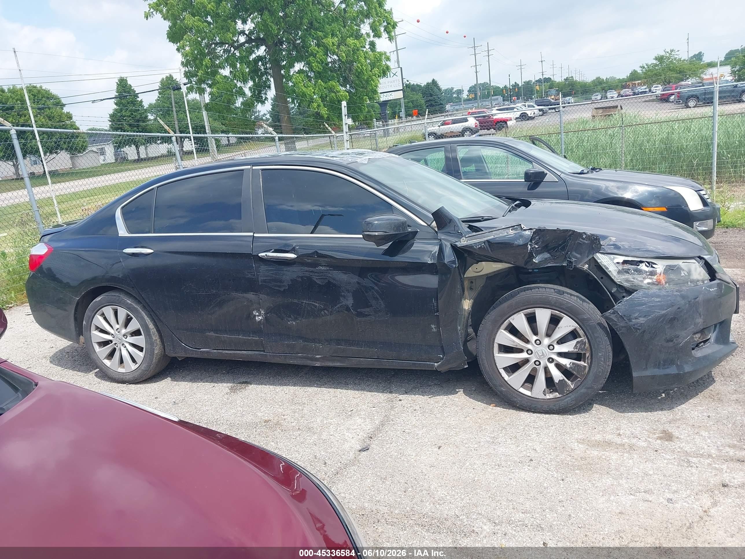 2015 Honda Accord Ex Черный vin: 1HGCR2F75FA036855