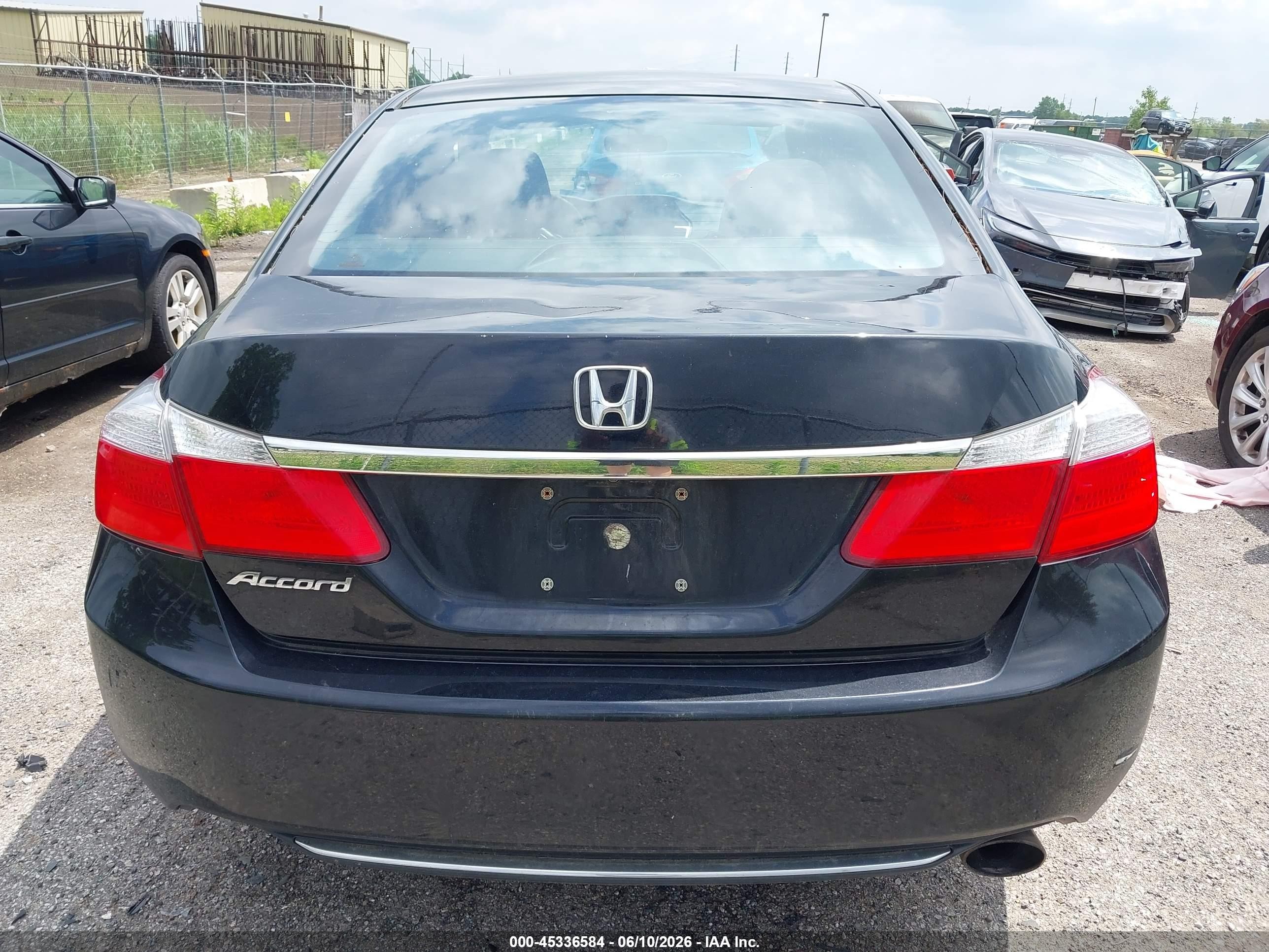 2015 Honda Accord Ex Черный vin: 1HGCR2F75FA036855