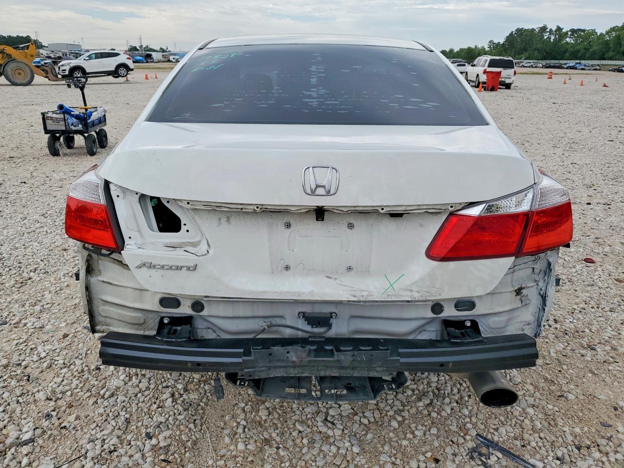 2015 Honda Accord Ex White vin: 1HGCR2F75FA076479