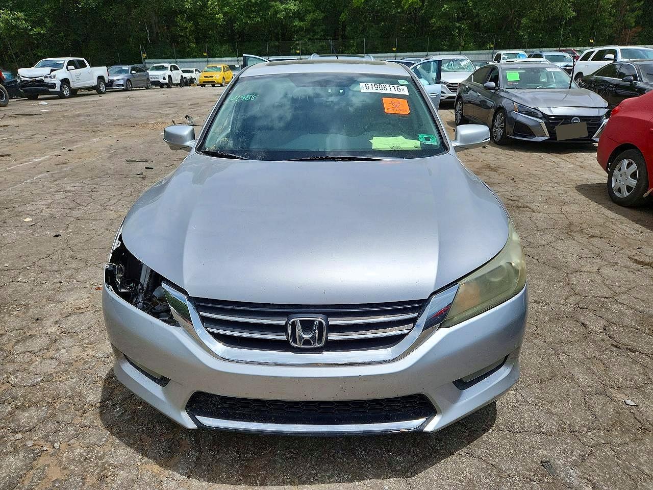 2015 Honda Accord Ex Серебряный vin: 1HGCR2F75FA186576