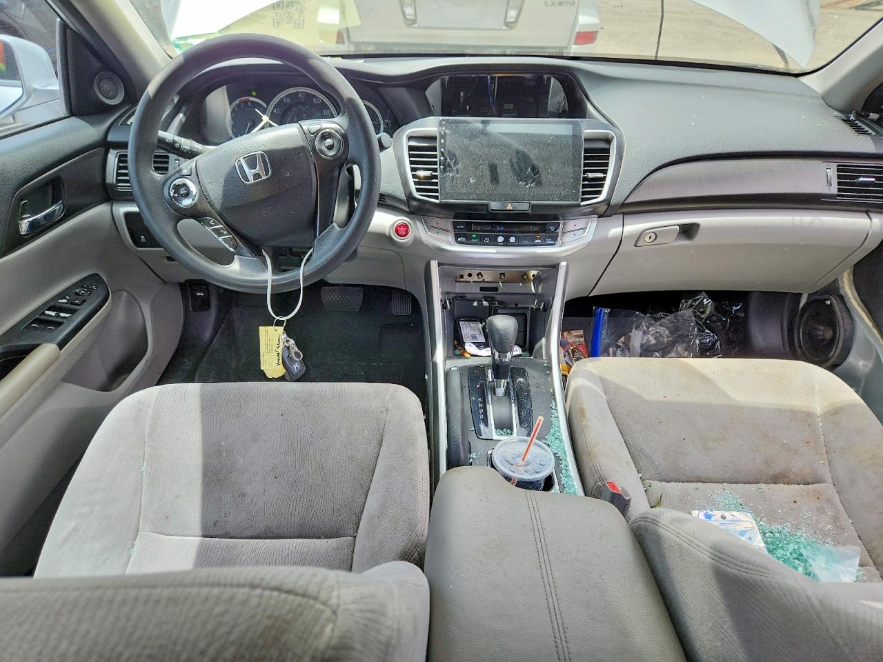 2015 Honda Accord Ex Серебряный vin: 1HGCR2F75FA186576