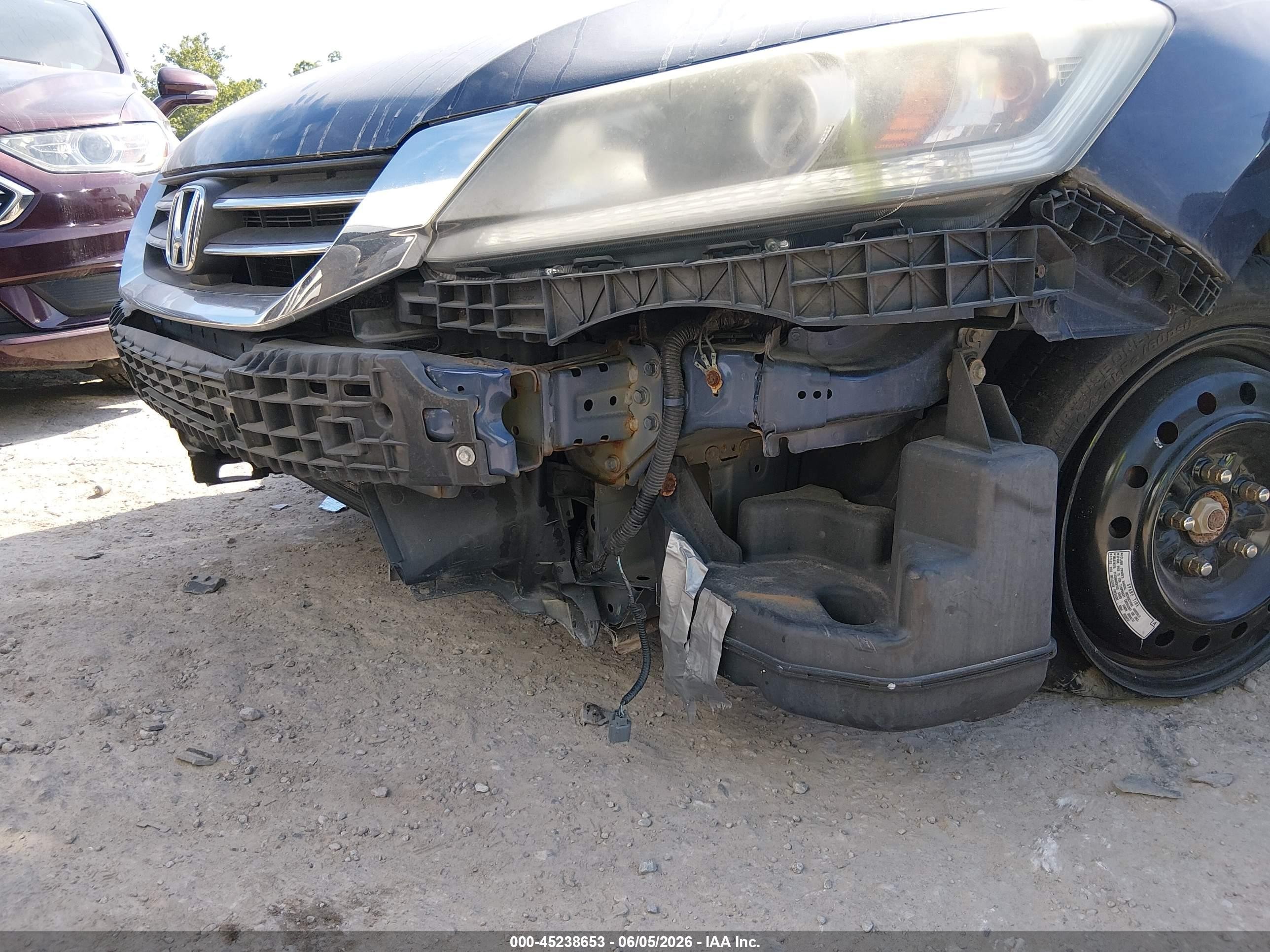 2015 Honda Accord Ex Синий vin: 1HGCR2F75FA209113