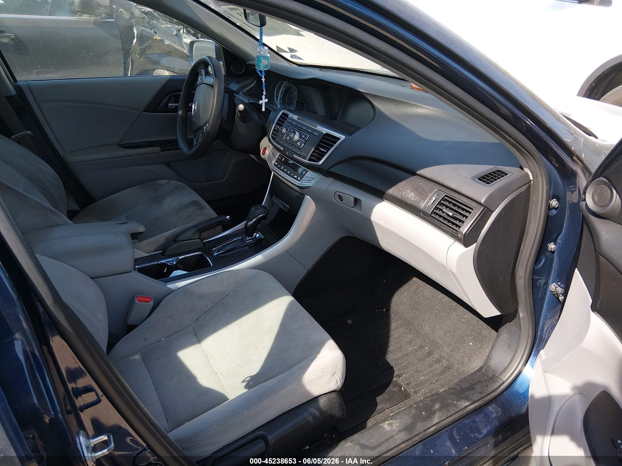 2015 Honda Accord Ex Синий vin: 1HGCR2F75FA209113