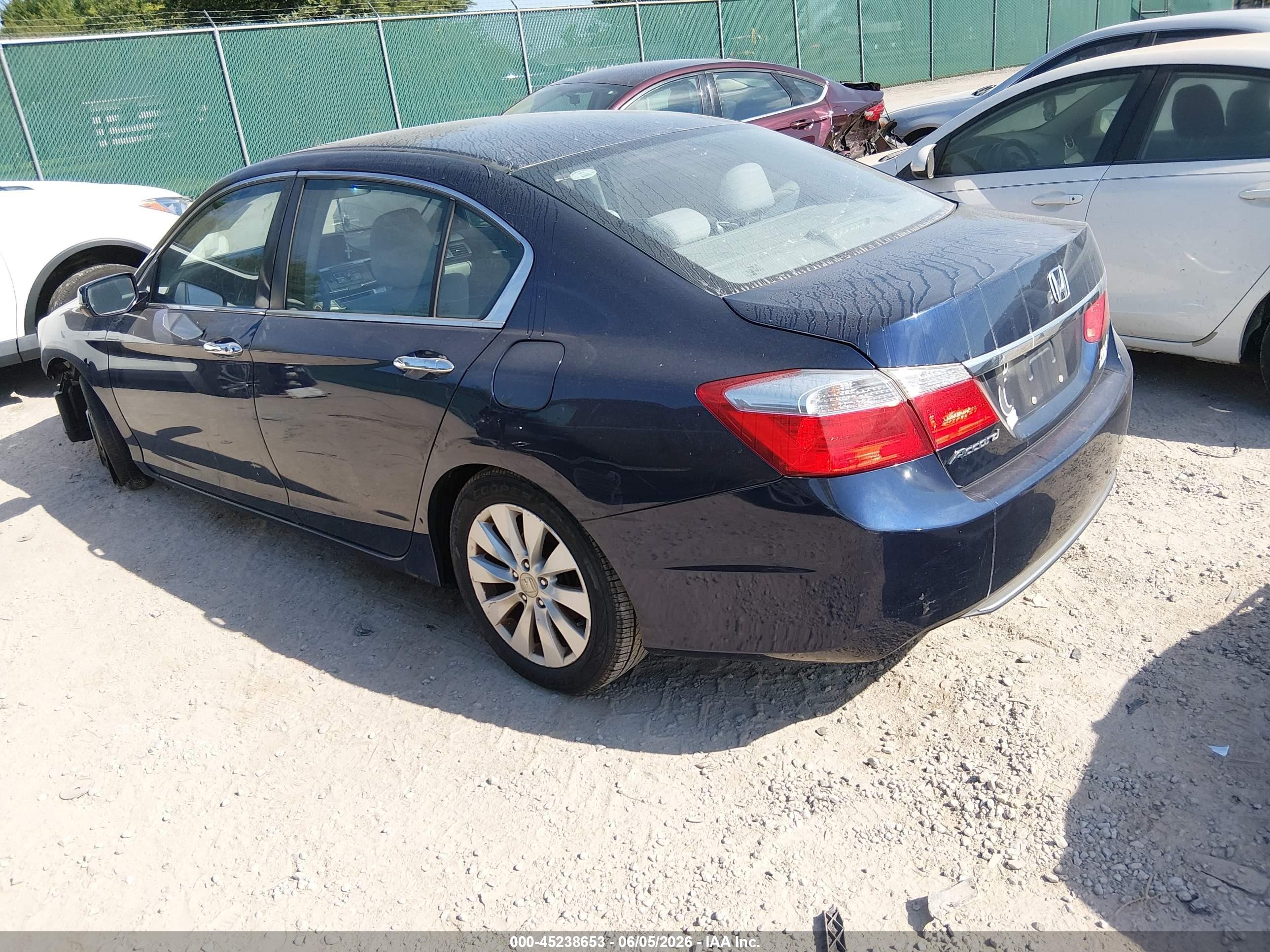2015 Honda Accord Ex Синий vin: 1HGCR2F75FA209113