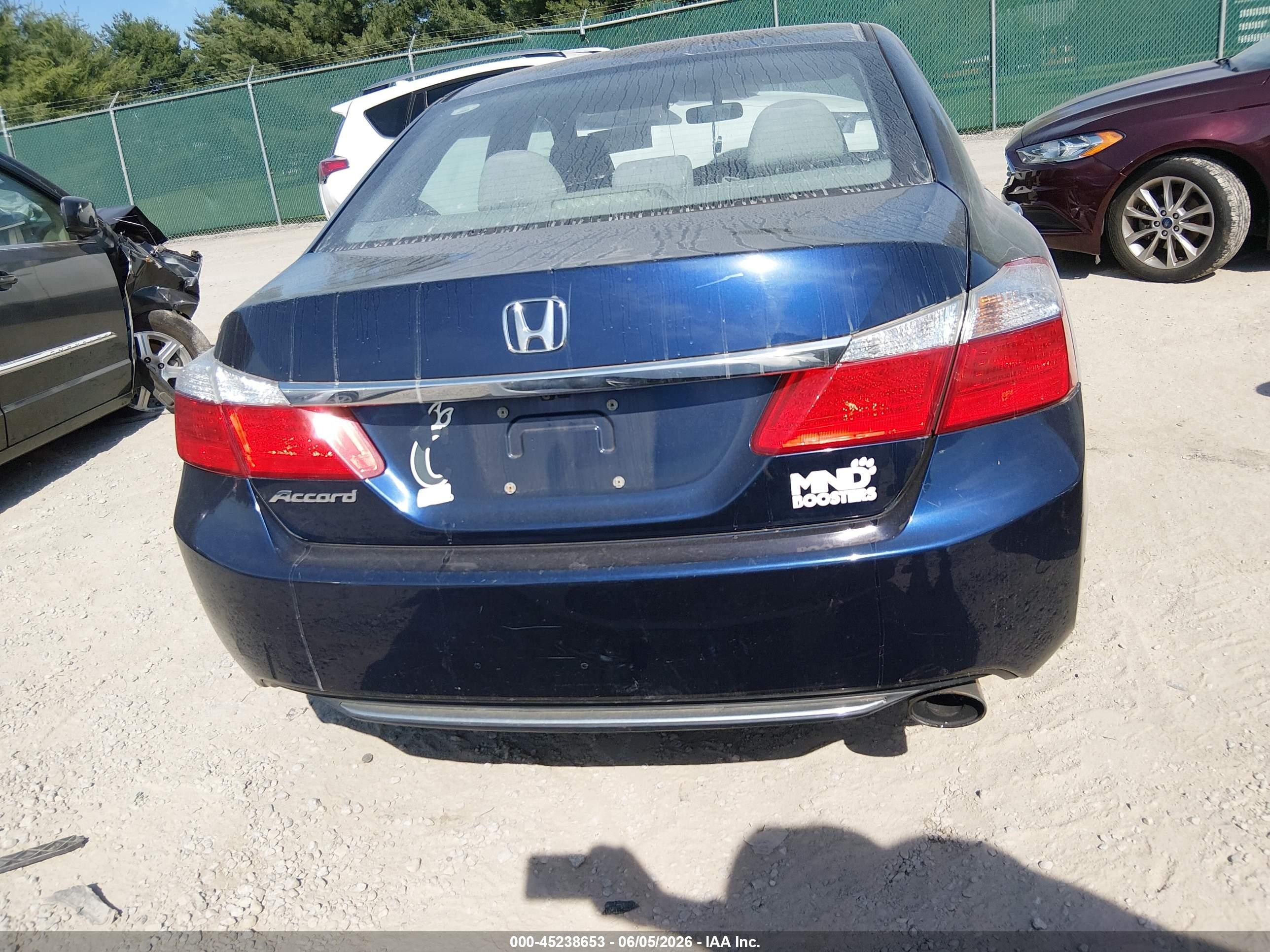 2015 Honda Accord Ex Синий vin: 1HGCR2F75FA209113