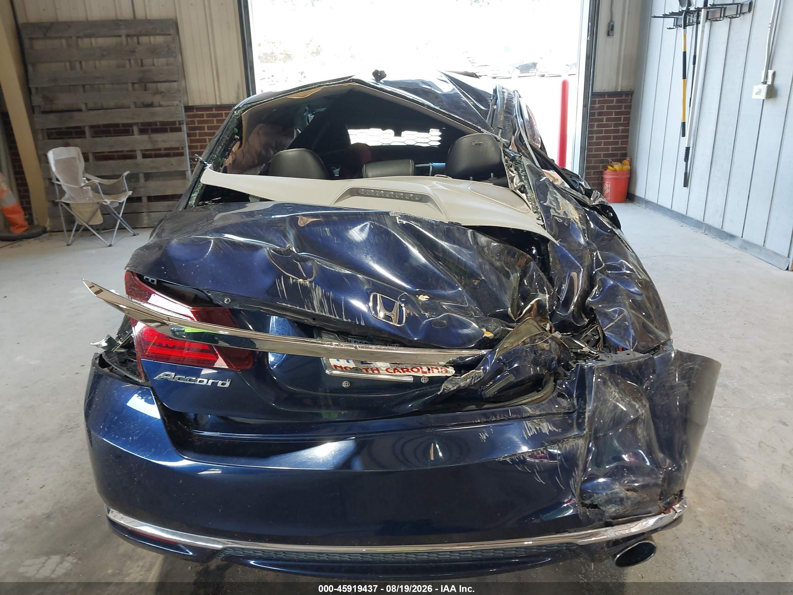 2016 Honda Accord Ex Blue vin: 1HGCR2F75GA178558
