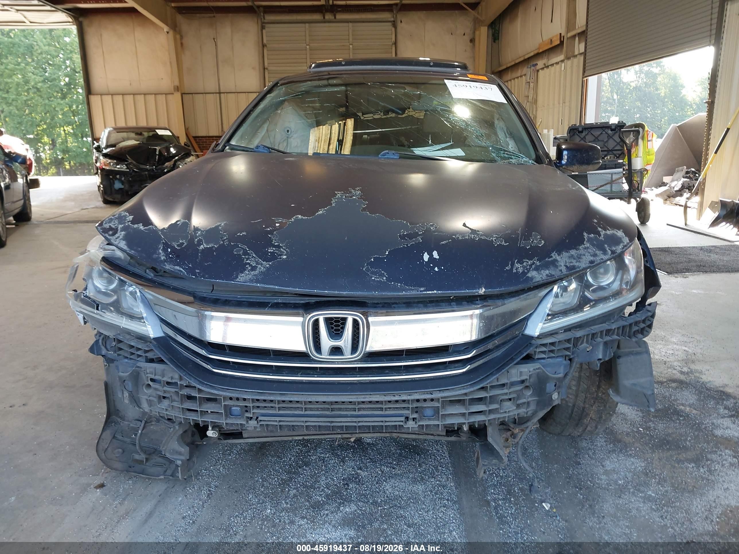 2016 Honda Accord Ex Blue vin: 1HGCR2F75GA178558