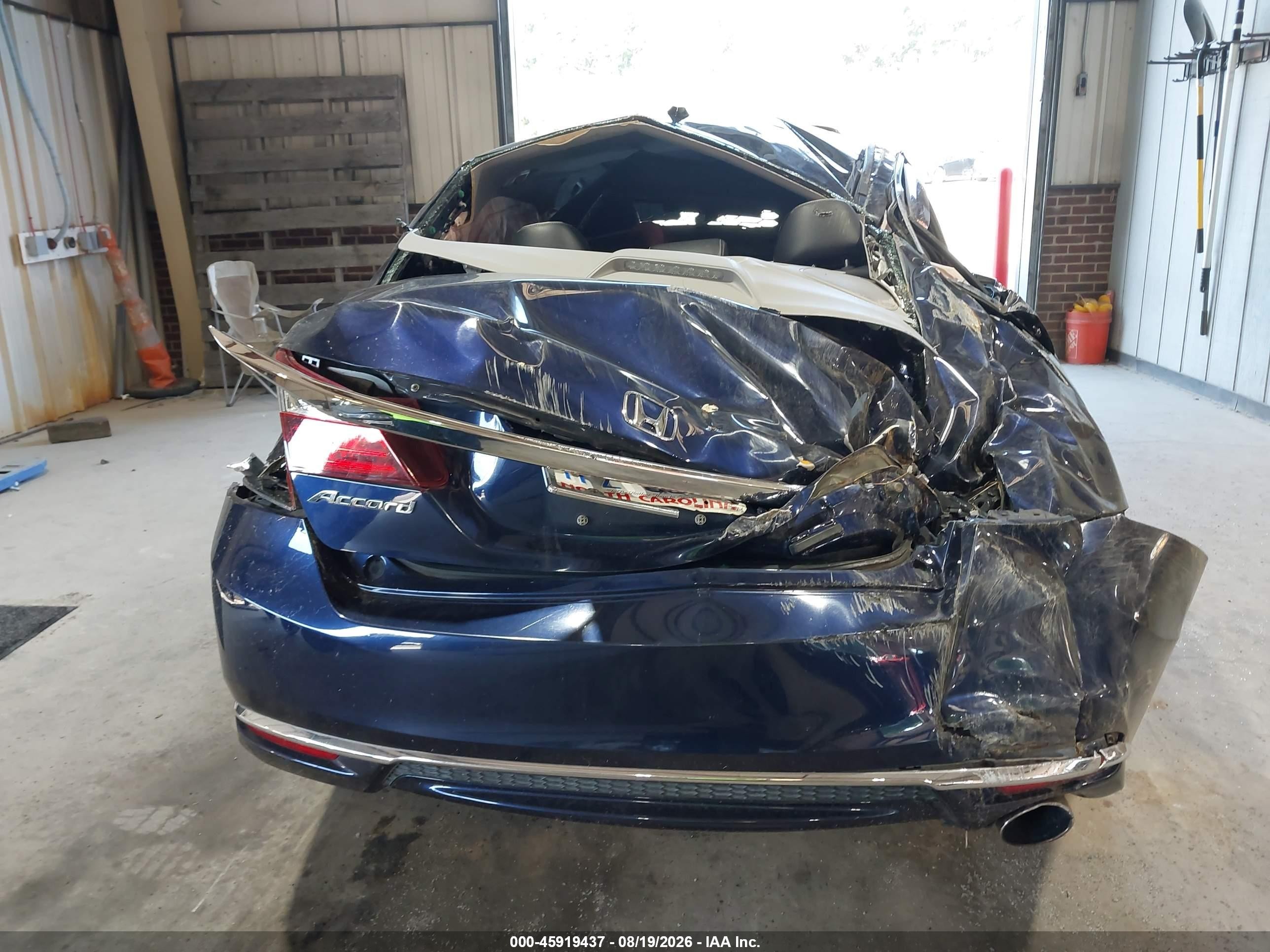 2016 Honda Accord Ex Blue vin: 1HGCR2F75GA178558