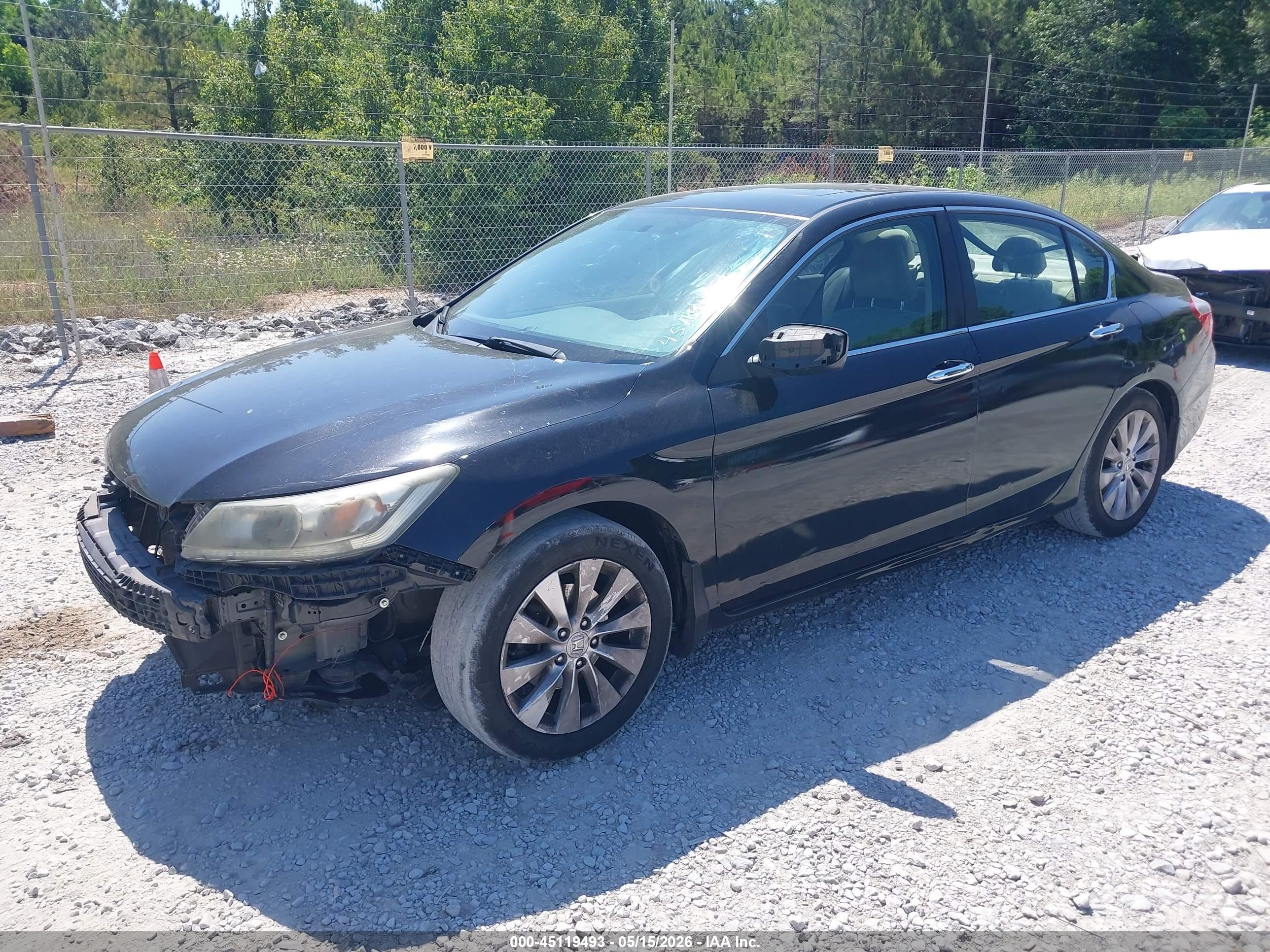 2013 Honda Accord Ex Black vin: 1HGCR2F76DA022394