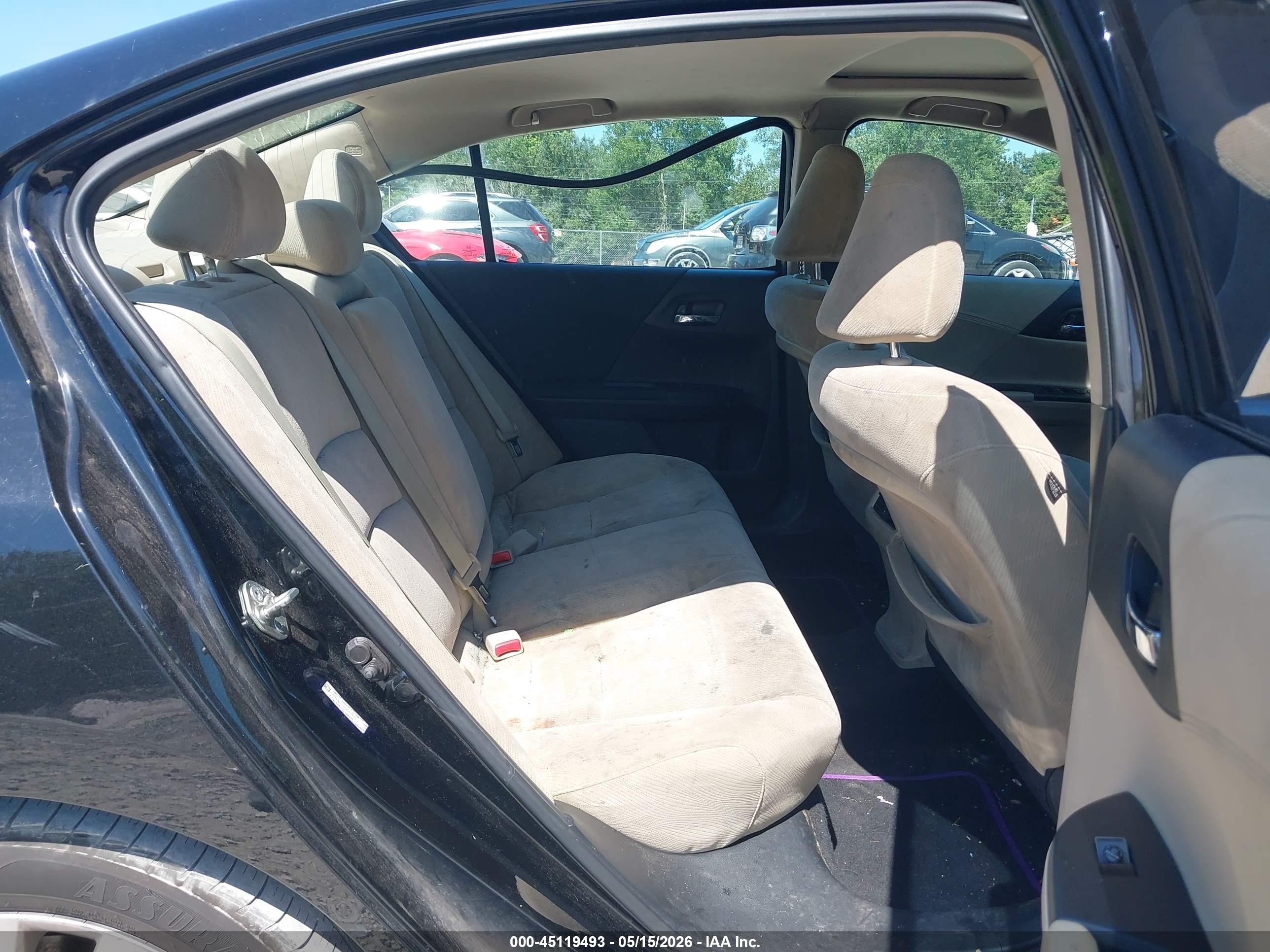 2013 Honda Accord Ex Black vin: 1HGCR2F76DA022394