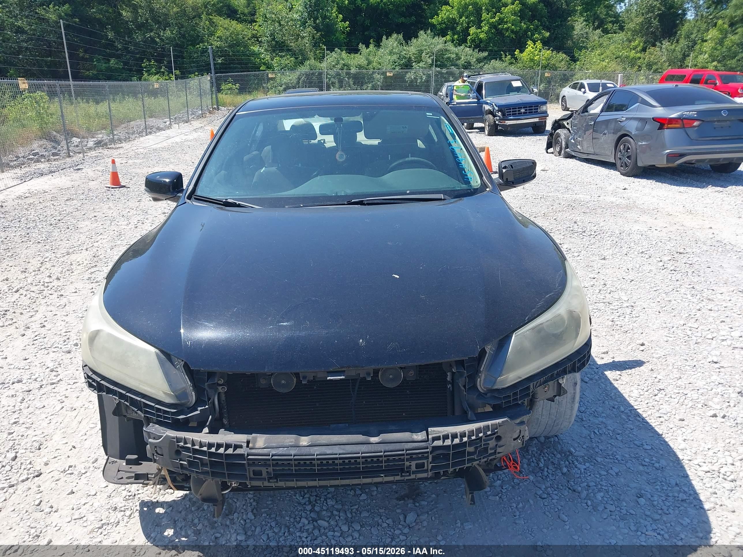 2013 Honda Accord Ex Black vin: 1HGCR2F76DA022394