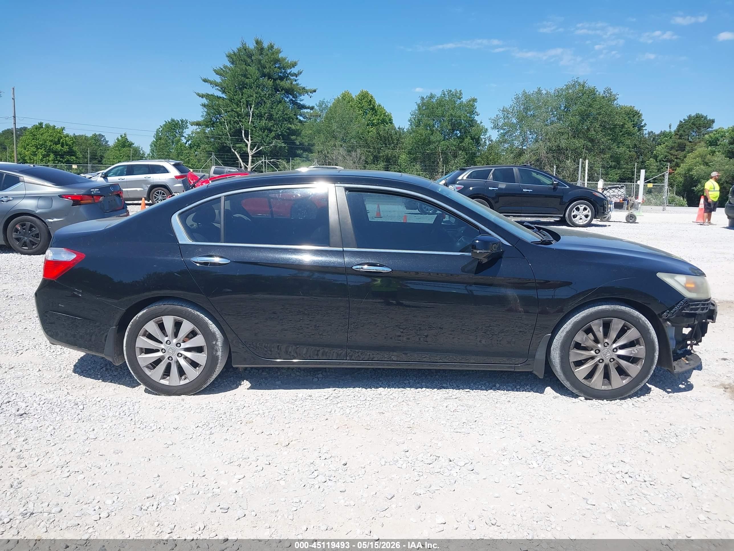 2013 Honda Accord Ex Black vin: 1HGCR2F76DA022394
