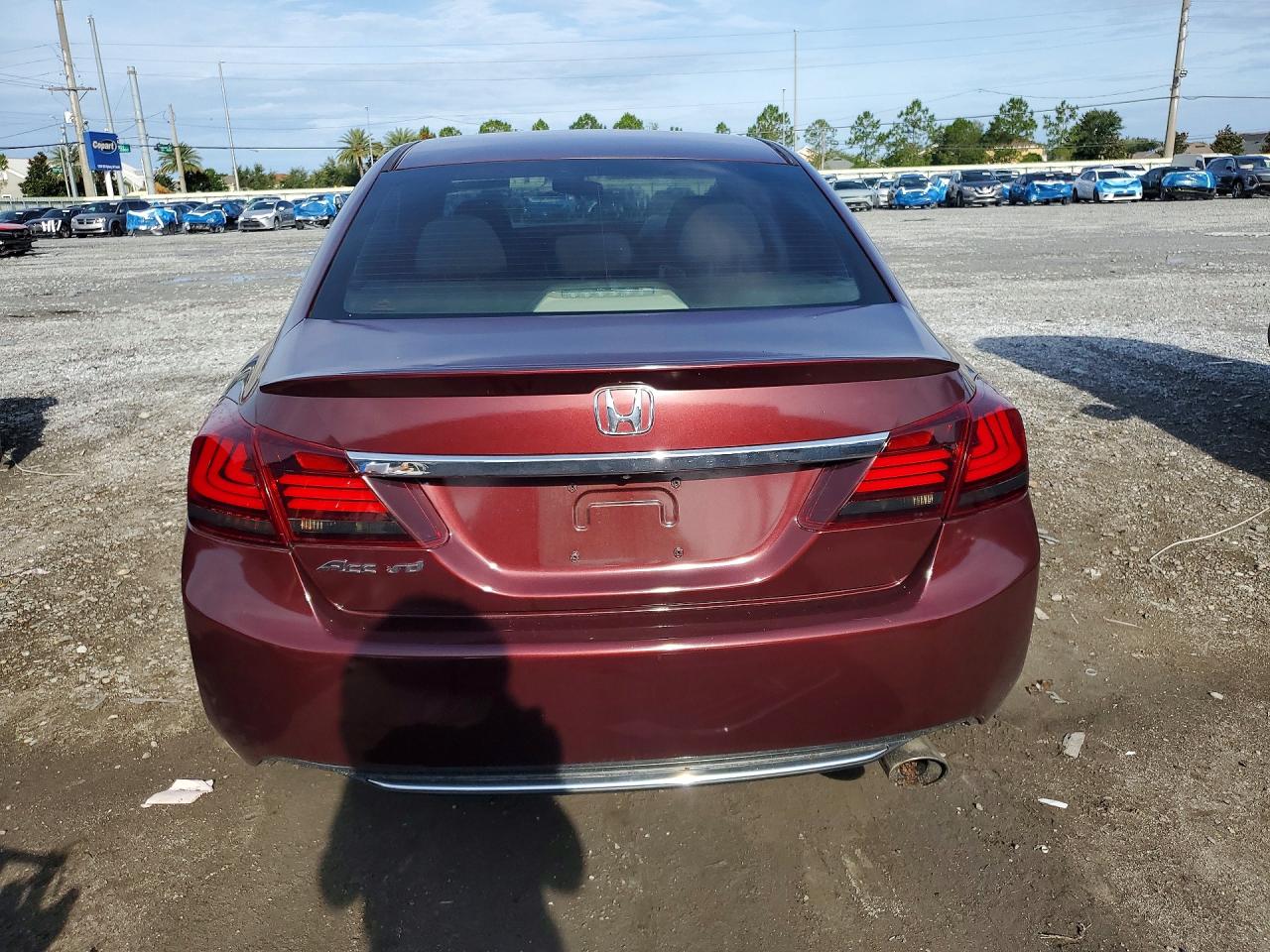 2013 Honda Accord Ex Burgundy vin: 1HGCR2F76DA039356