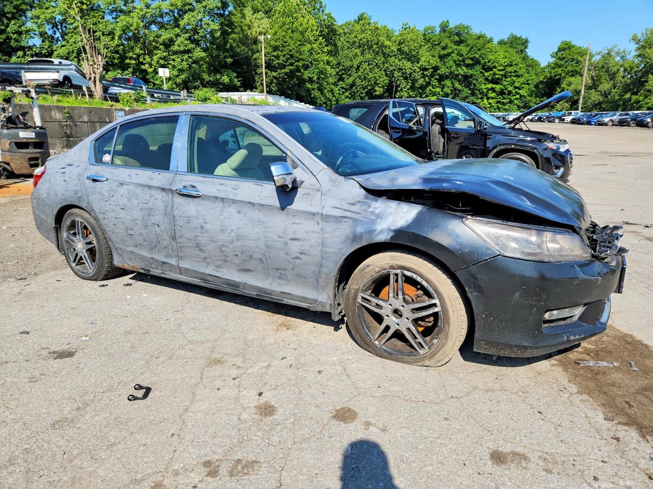 2013 Honda Accord Ex Черный vin: 1HGCR2F76DA156144