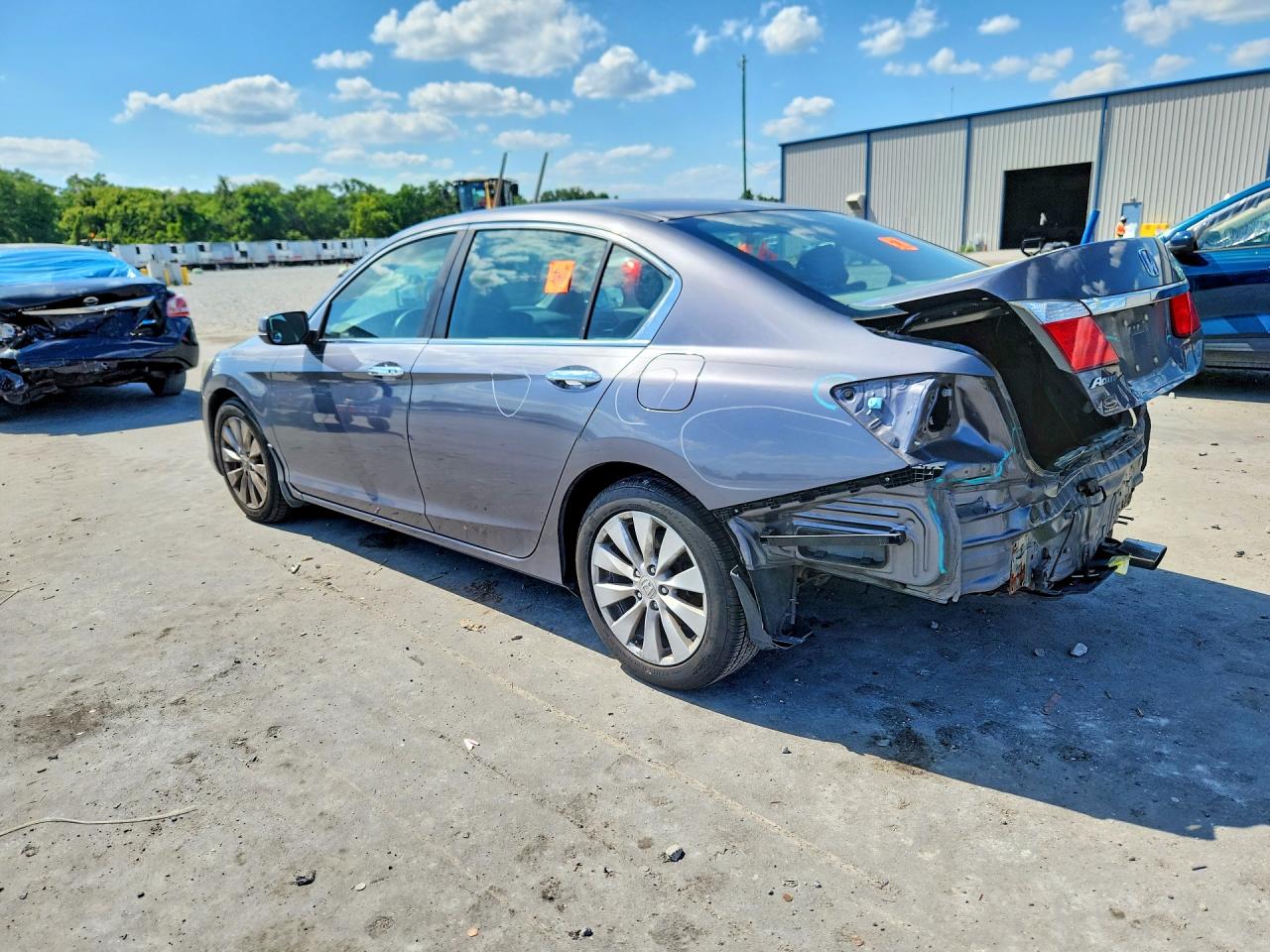 2013 Honda Accord Ex Silver vin: 1HGCR2F76DA166138