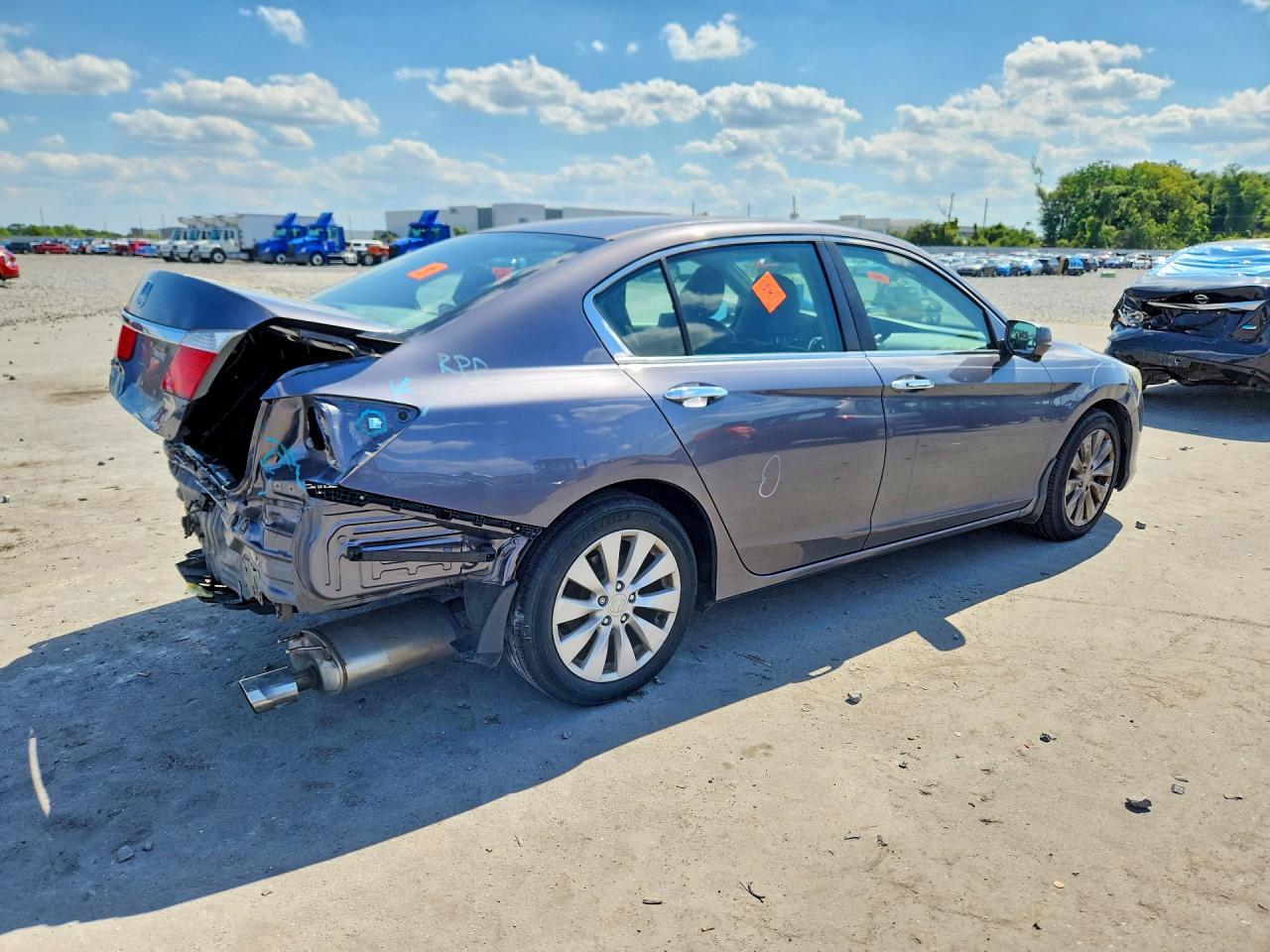 2013 Honda Accord Ex Silver vin: 1HGCR2F76DA166138