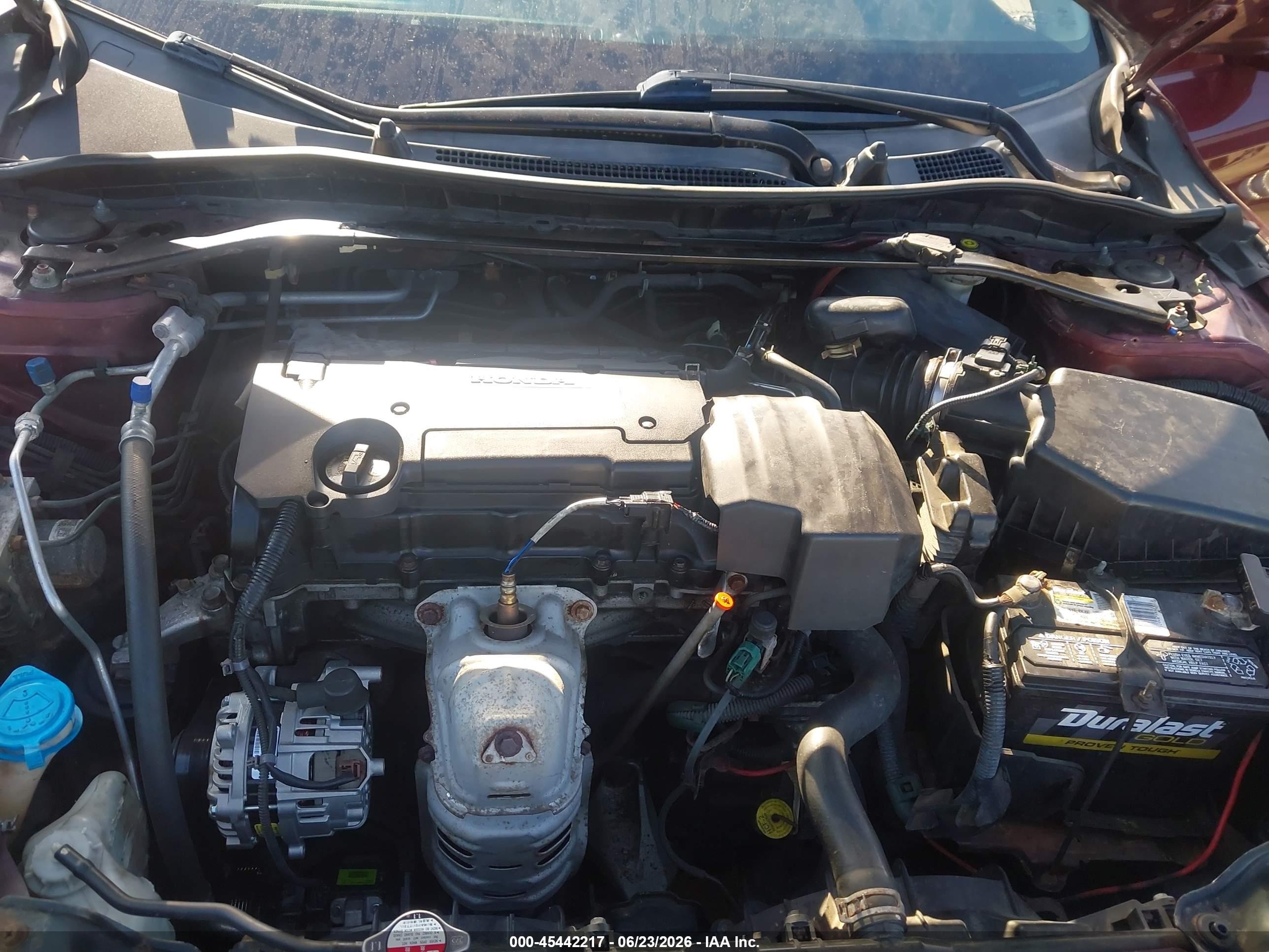 2013 Honda Accord Ex Burgundy vin: 1HGCR2F76DA201955