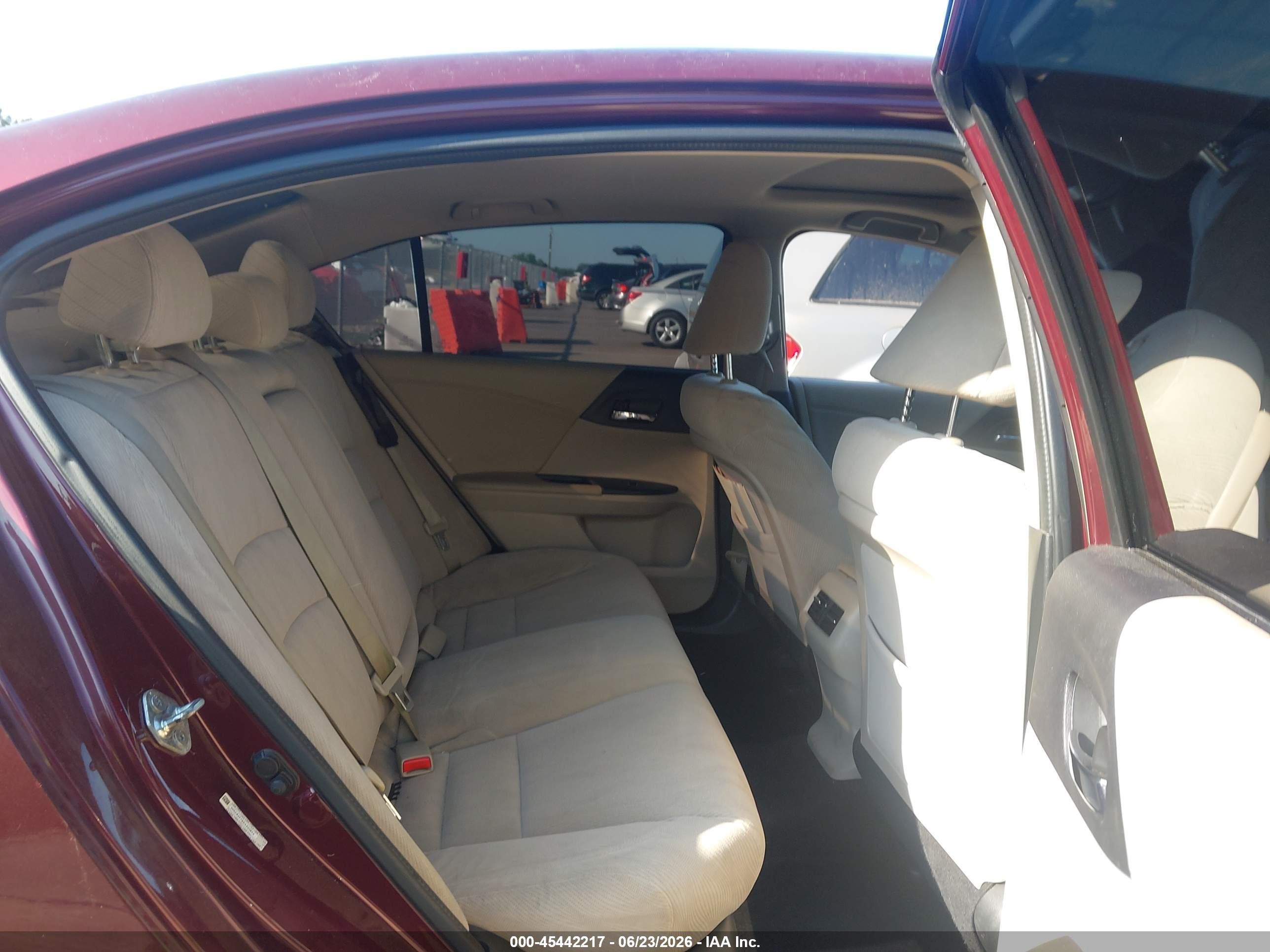 2013 Honda Accord Ex Burgundy vin: 1HGCR2F76DA201955