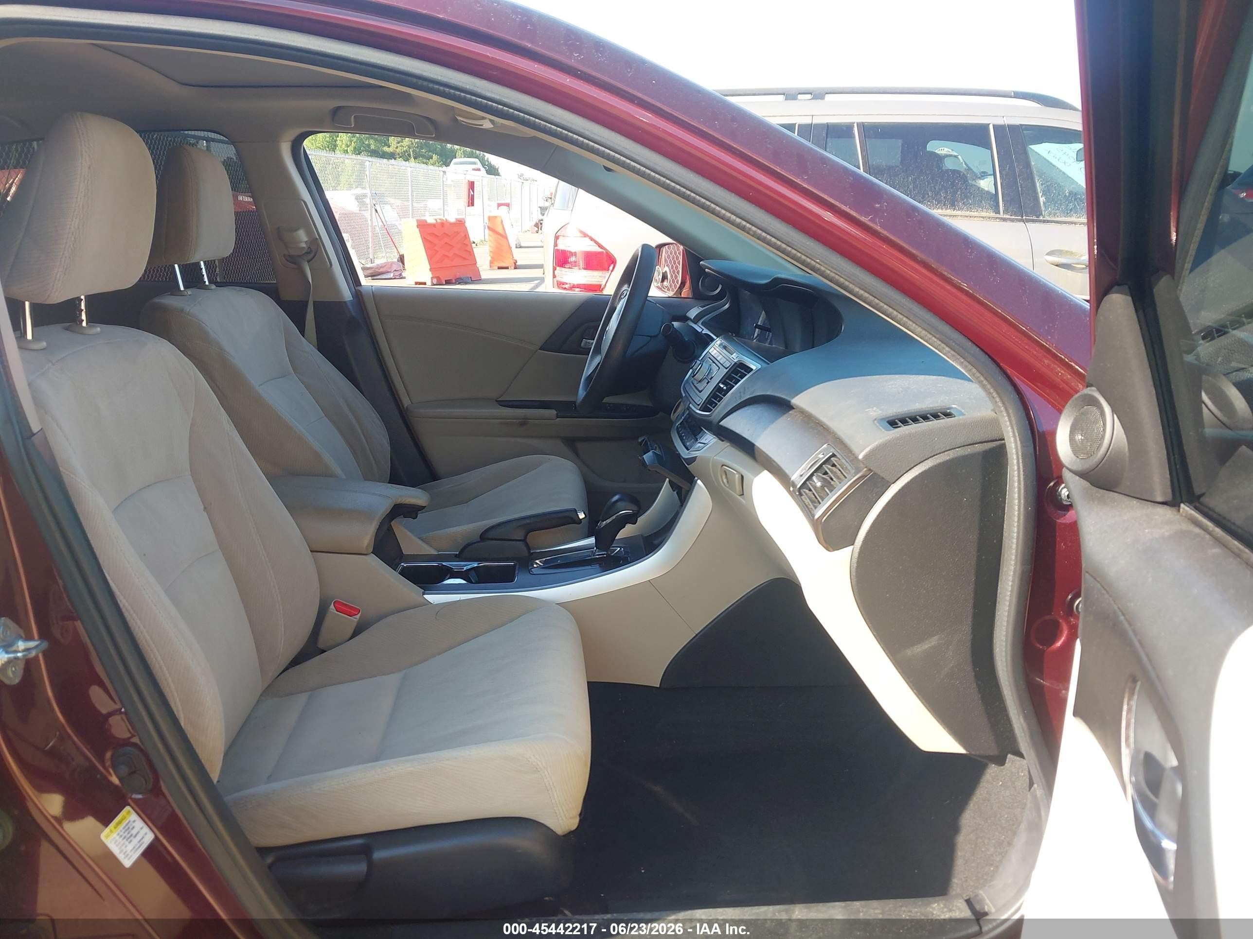 2013 Honda Accord Ex Burgundy vin: 1HGCR2F76DA201955