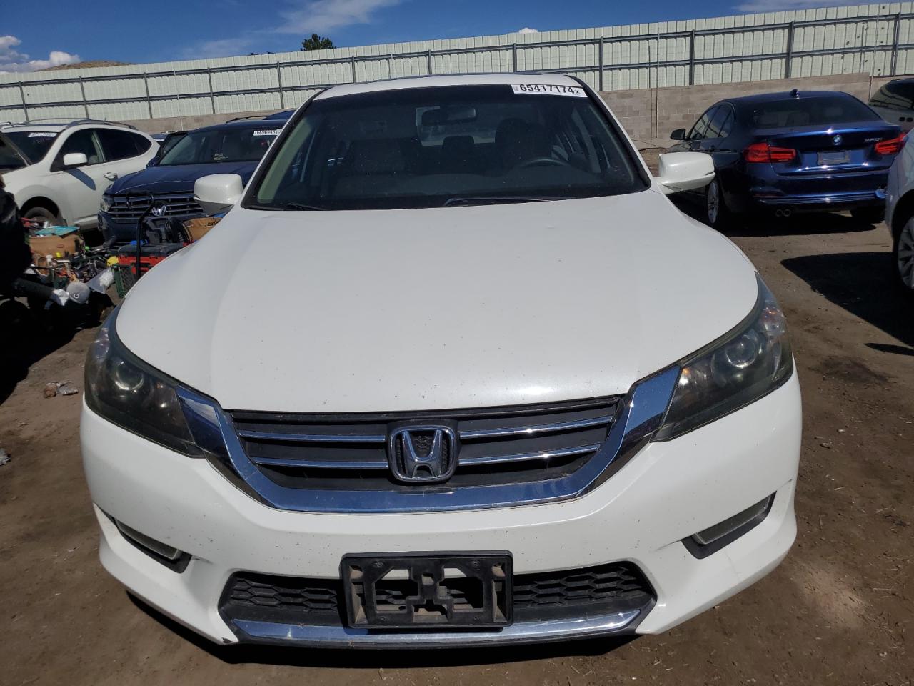 2013 Honda Accord Ex White vin: 1HGCR2F76DA203950